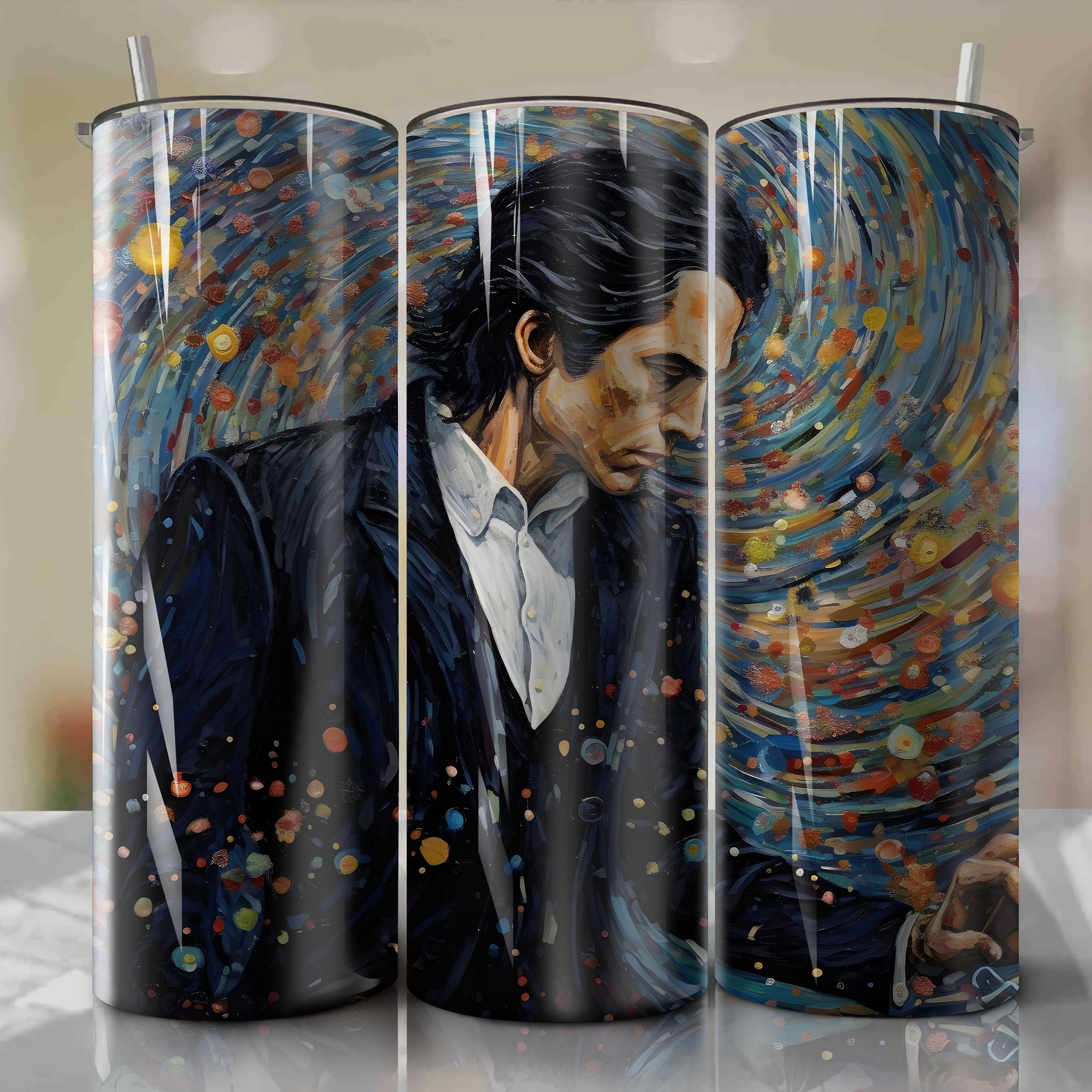 Nick Cave Inspired Skinny Tumbler 20oz Wrap PNG - Digital Download