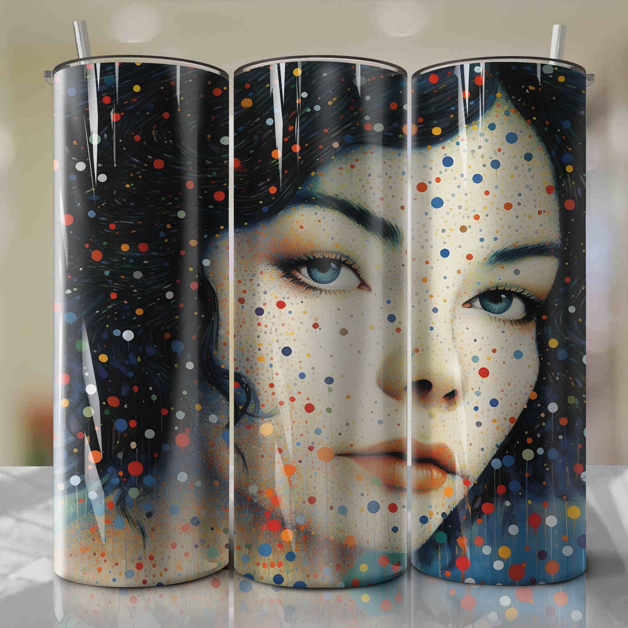 Bjork-inspired Skinny Tumbler 20oz Wrap PNG - Sublimation for Sale