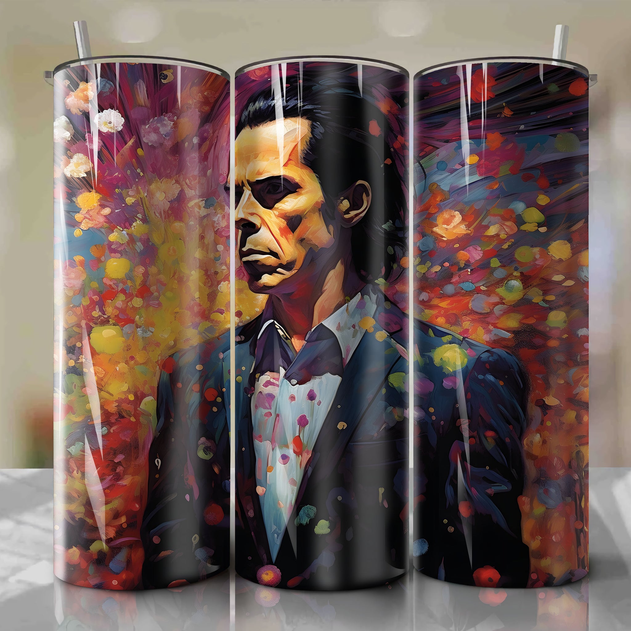 Downloadable Skinny Tumbler 20oz Wrap PNG | Nick Cave Design