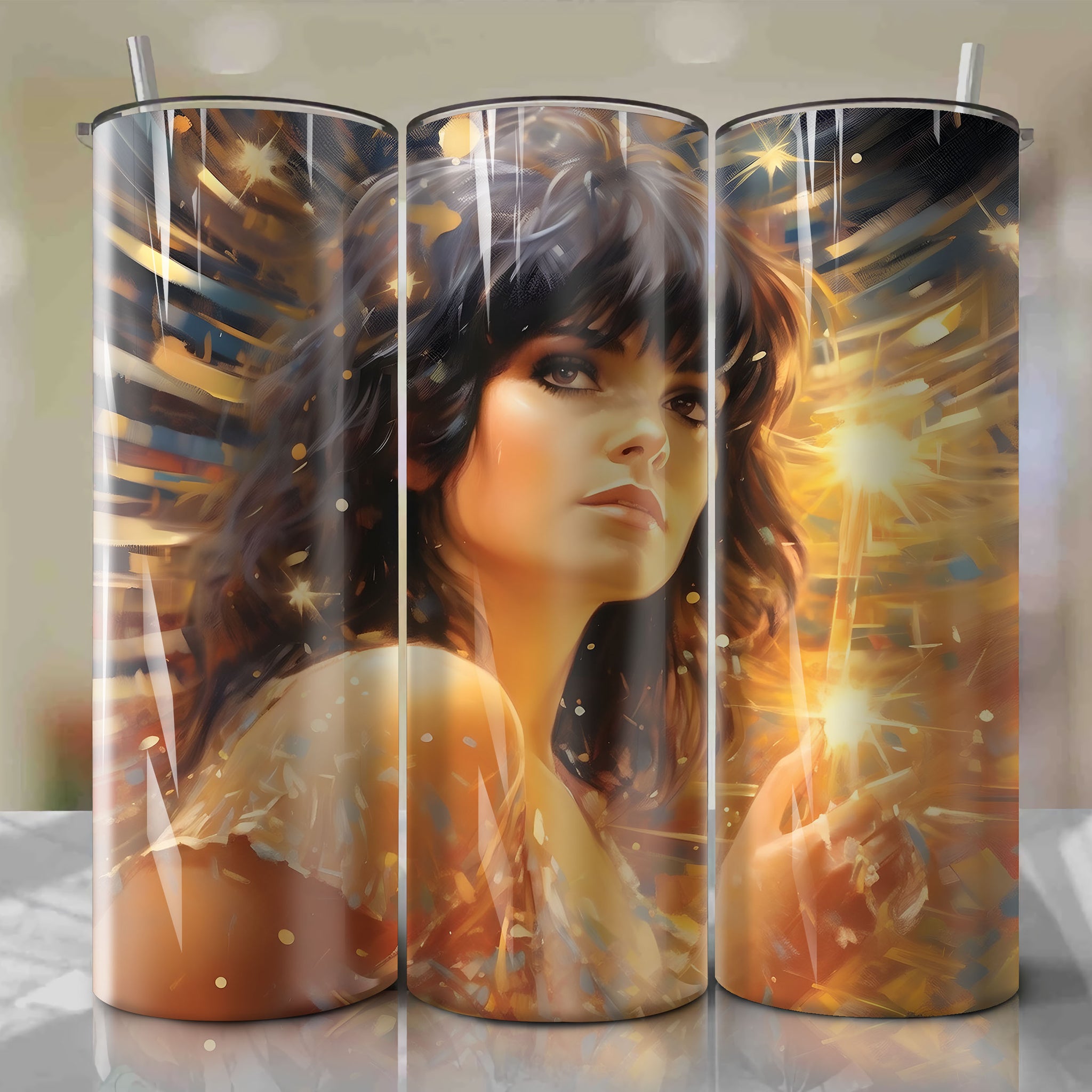 Premium Linda Ronstadt Skinny Tumbler 20oz Wrap PNG - Sublimation | Limited Edition