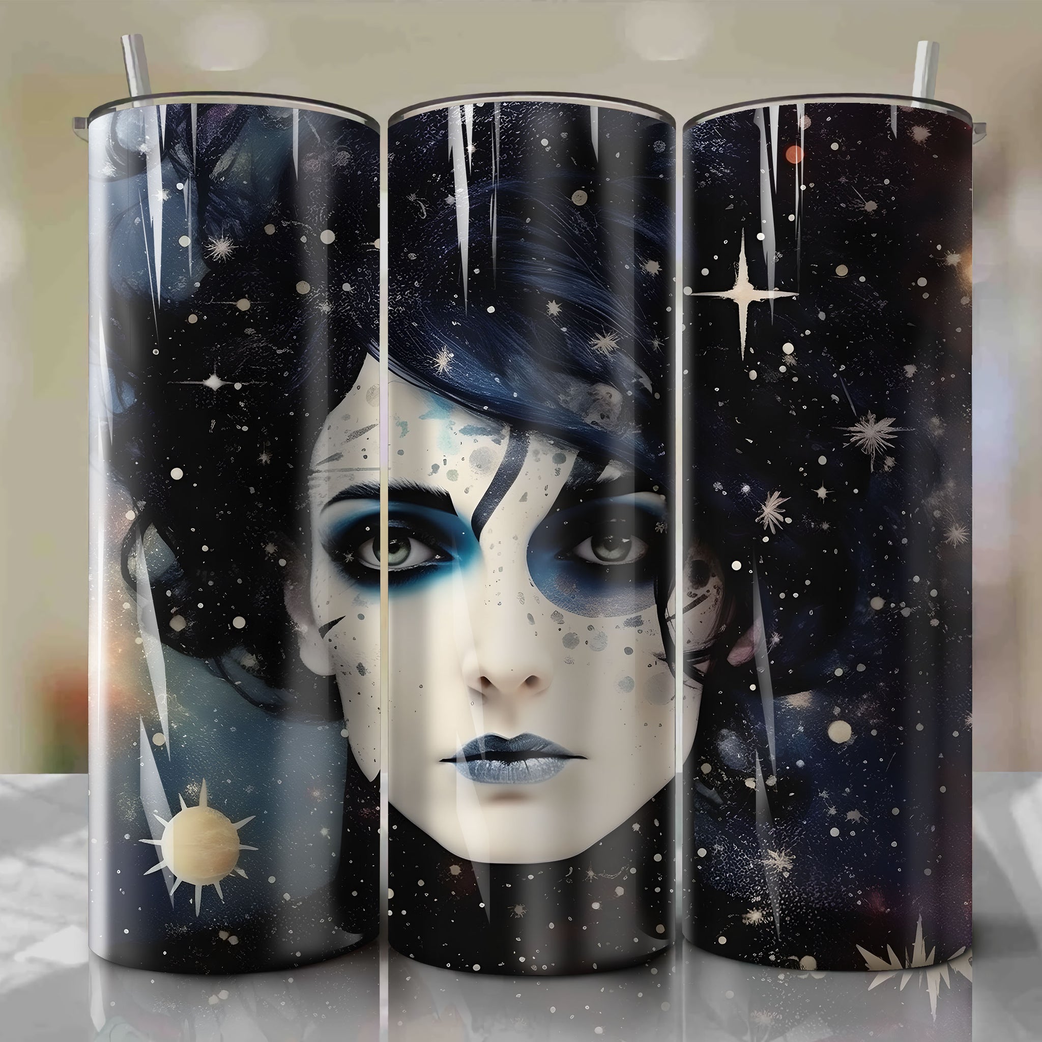 Siouxsie Sioux Skinny Tumbler 20oz Wrap | Sublimation PNG Download