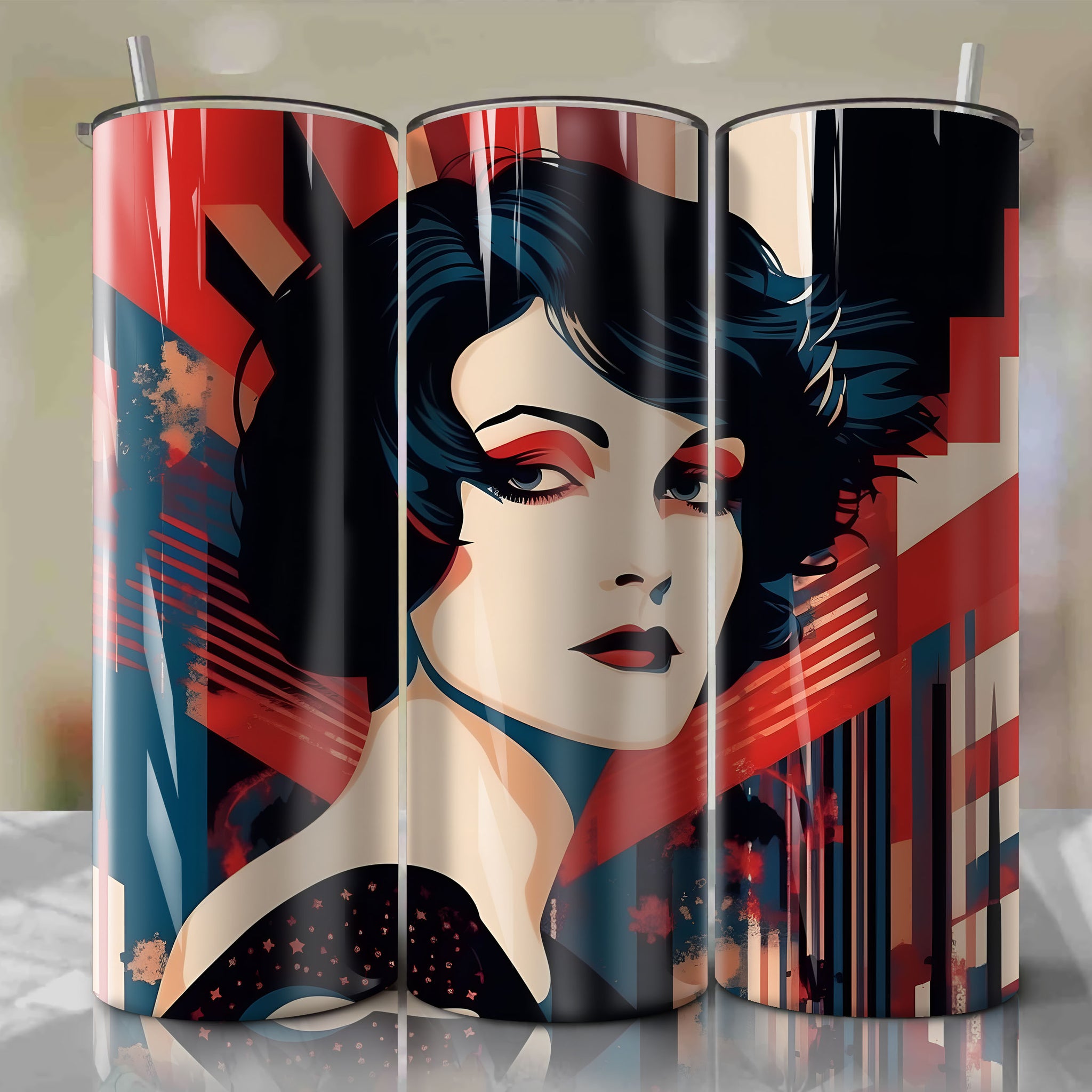 Skinny Tumbler 20oz Wrap PNG Download | Siouxsie Sioux Art