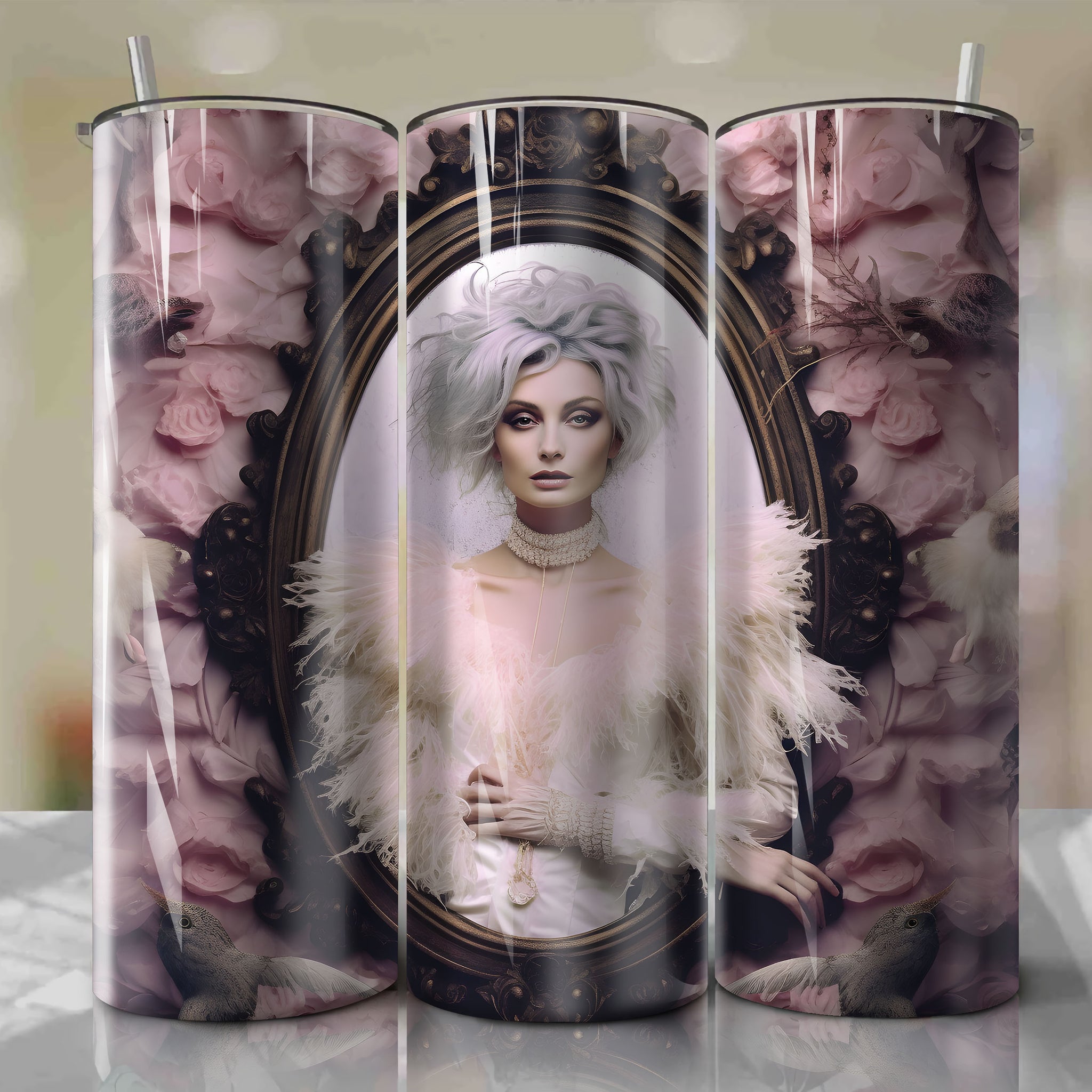 Siouxsie Sioux Design on Skinny Tumbler 20oz Wrap | Digital Download