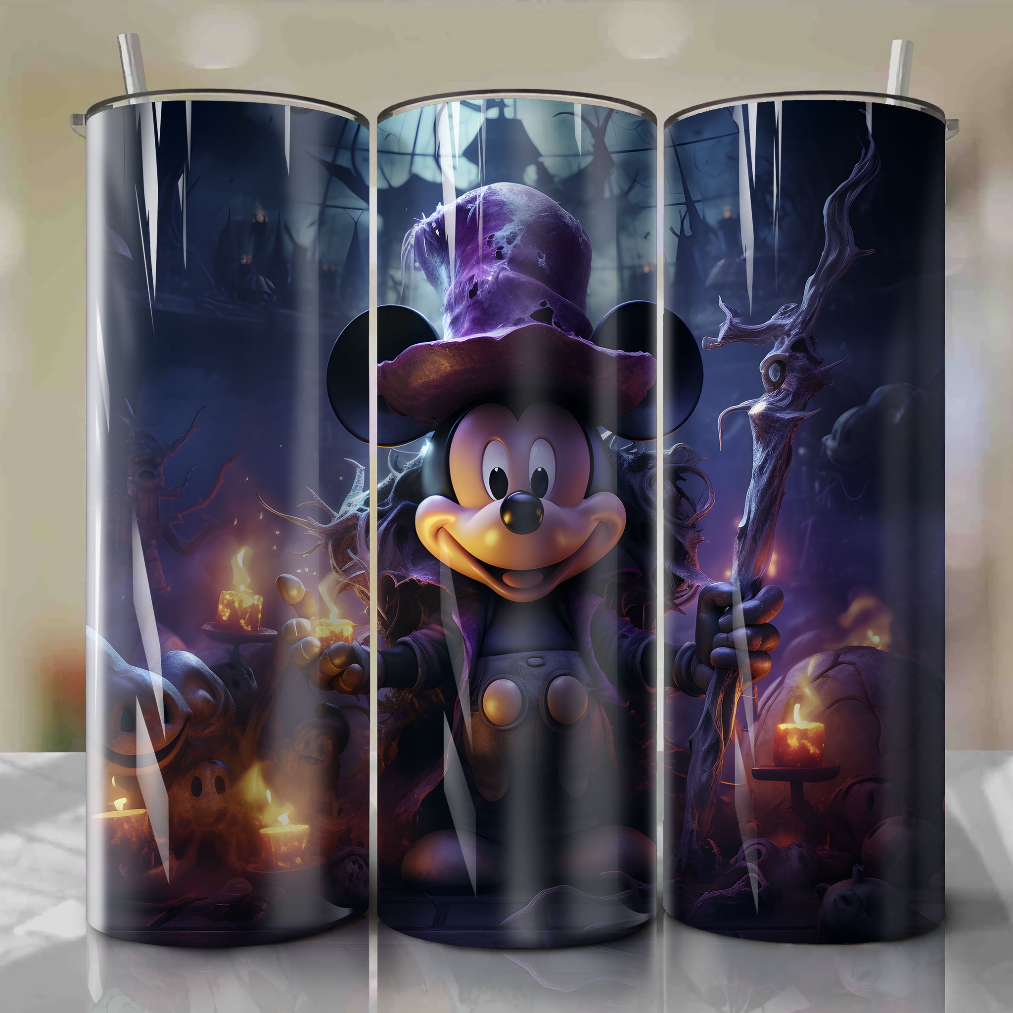 Mickey Tumbler, Mickey Sublimation StraightTapered Wrap Skinny Tumbler,  Mickey Mouse Orca Sublimation Skinny Tumbler