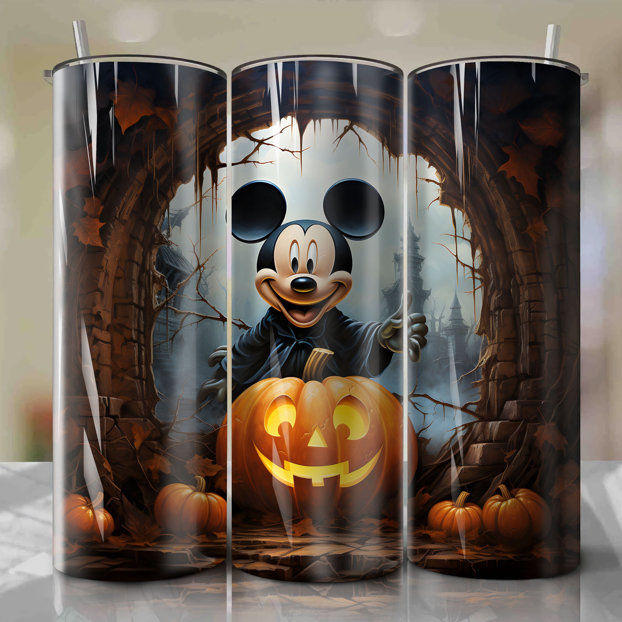 Mickey Mouse tumbler wrap Skinny straight Tumbler 20oz