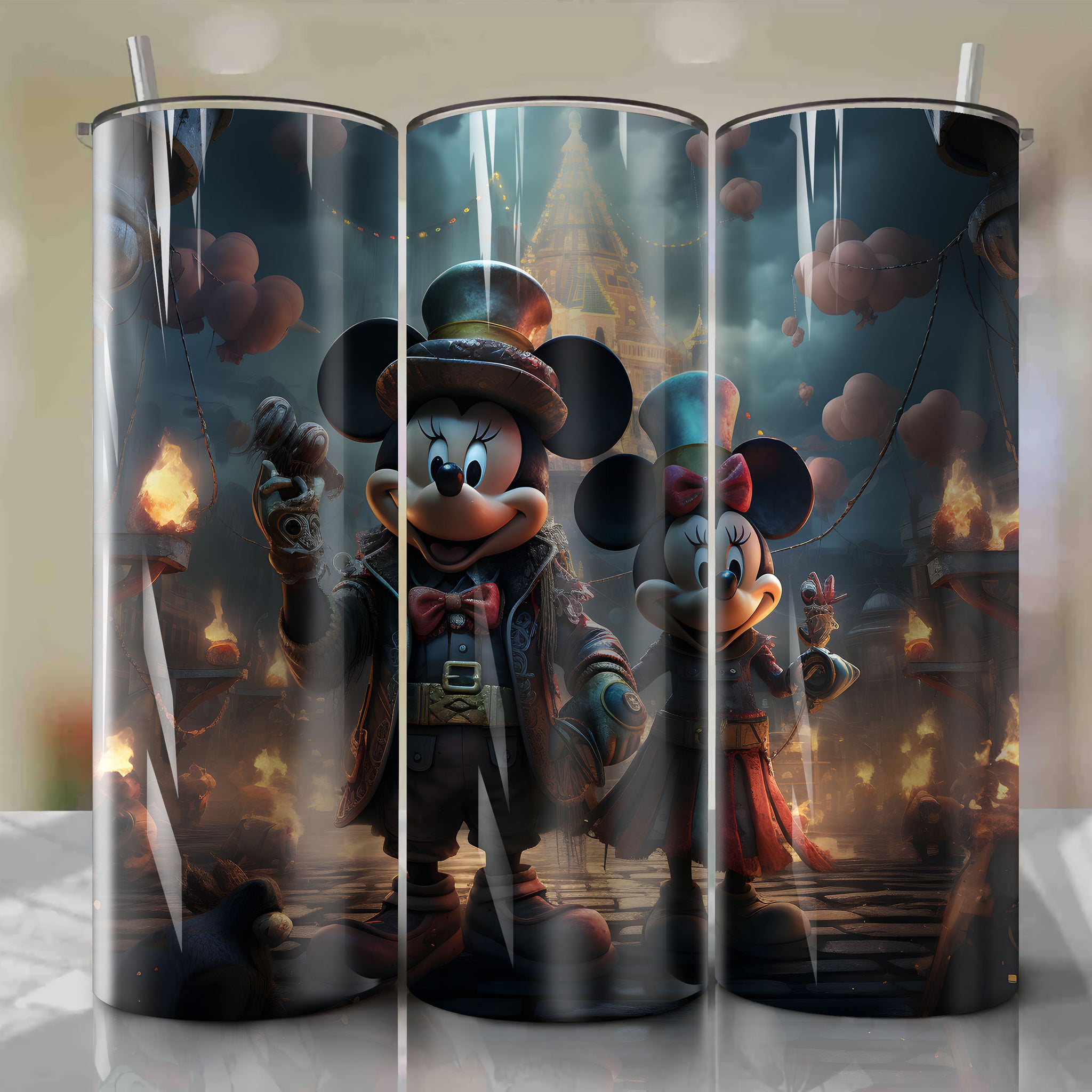 20oz Skinny Tumbler Wrap Png, Tumbler Wrap Digital Download, Magical Kingdom Tumbler Design, Skinny Tumbler Png, Sublimation Files