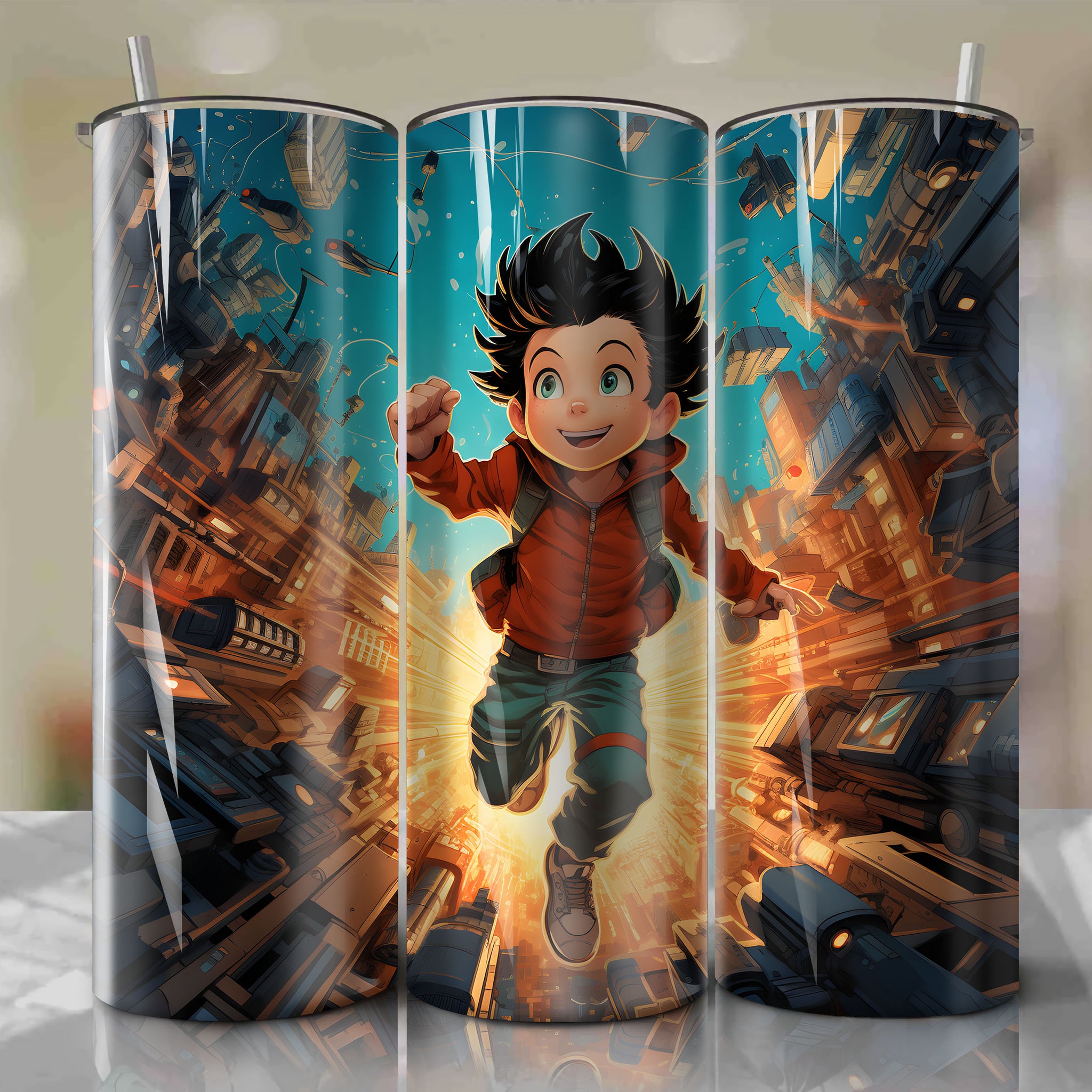 Nostalgic 3D Astro Boy Tumbler Wrap for 20 oz Straight Tumblers