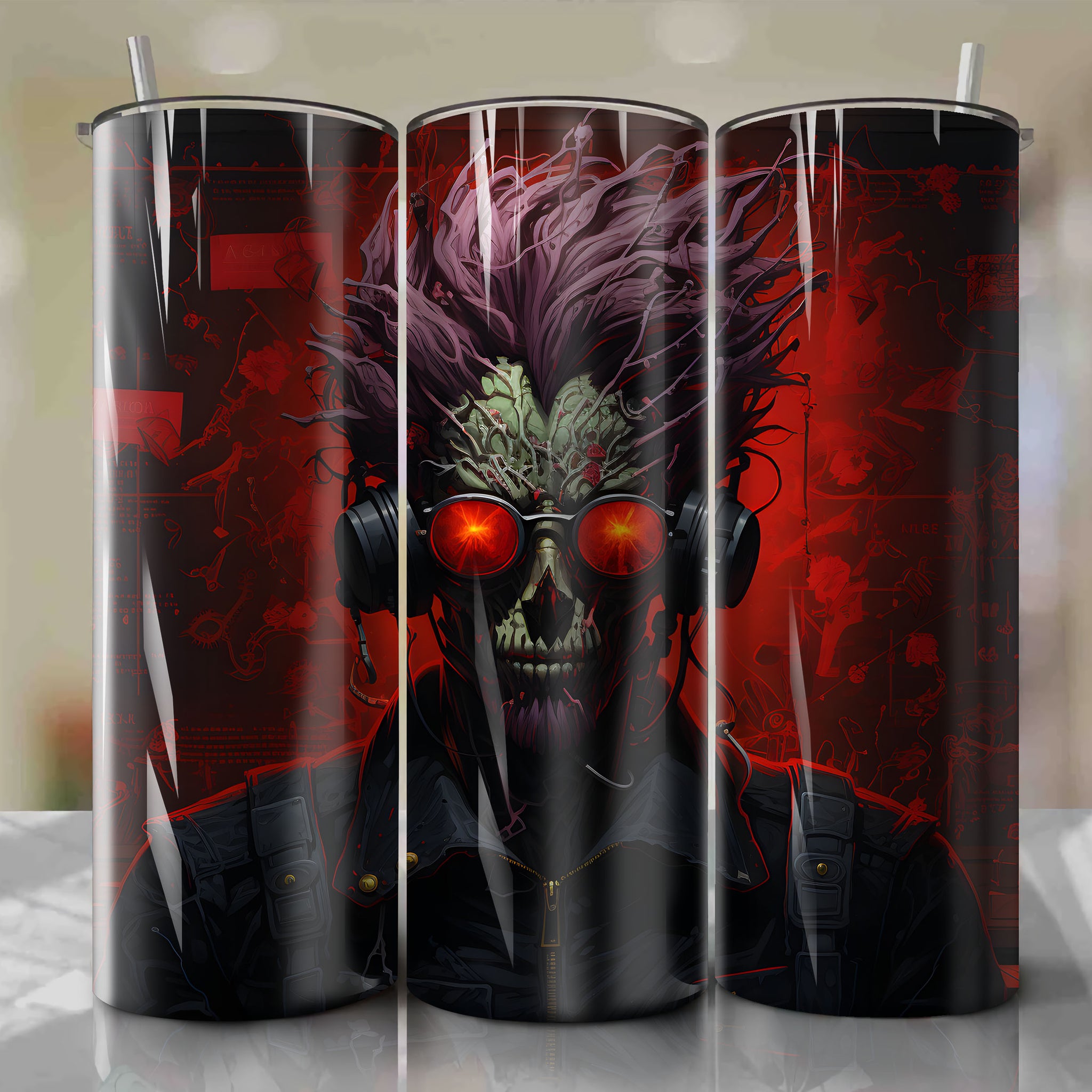 Stylish Sakamoto from Desu Ga? 3D Tumbler Wrap for 20 oz Straight Tumblers