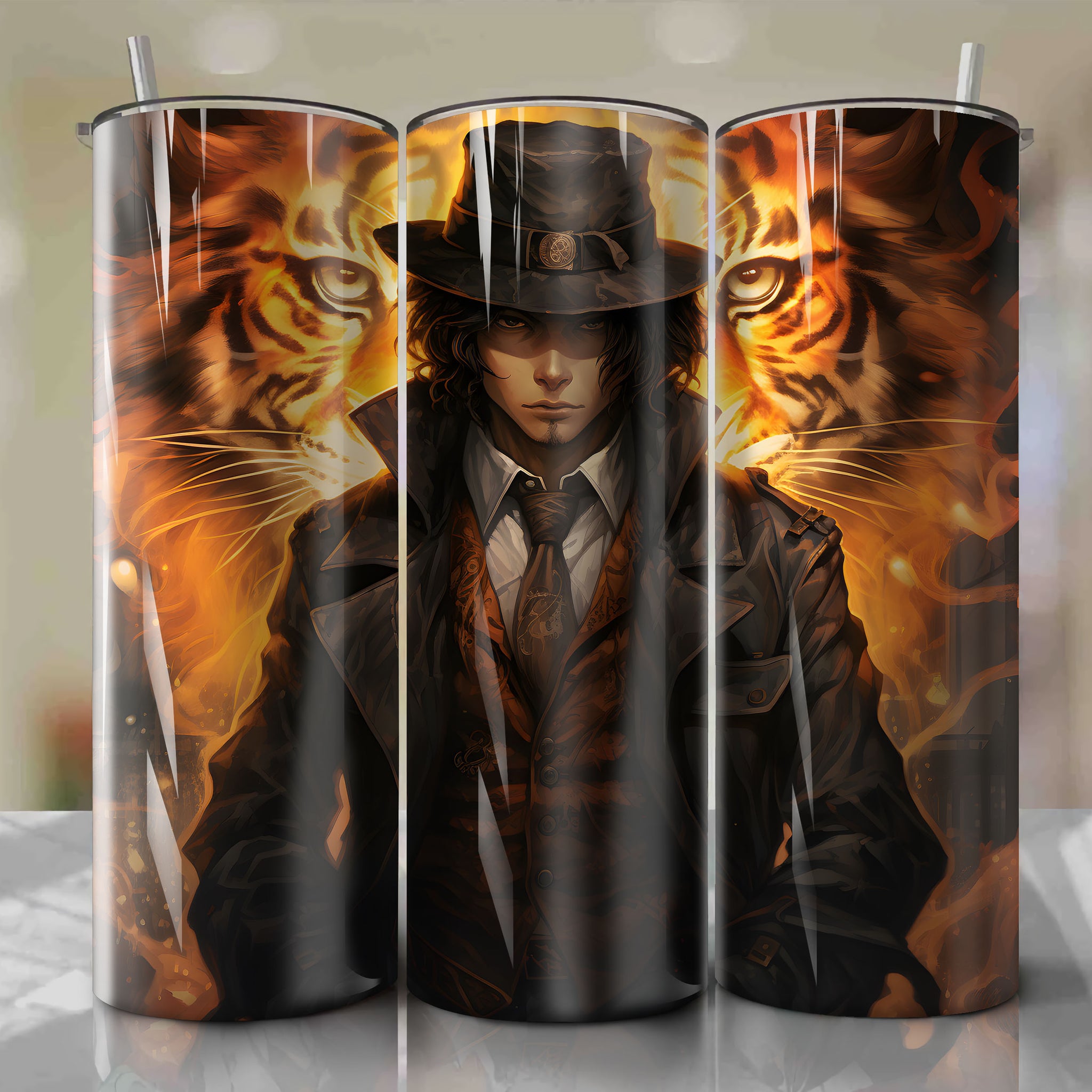 Supernatural 3D Bungou Stray Dogs Atsushi Nakajima Were-Tiger Tumbler Wrap