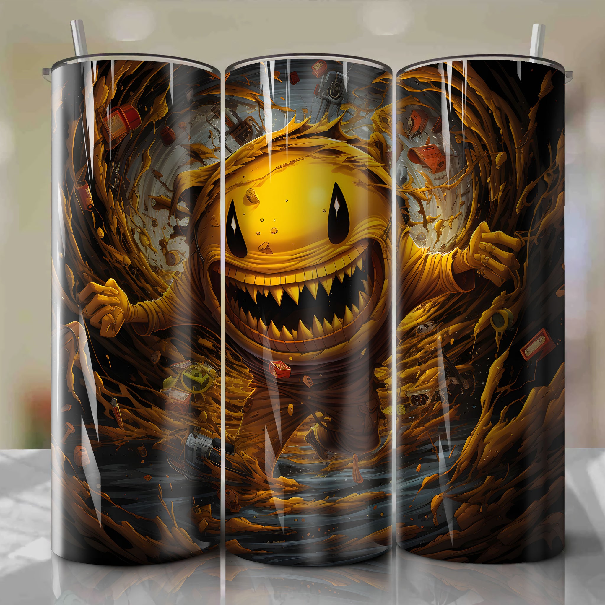 Koro-sensei from Assassination Classroom School-Themed 3D Tumbler Wrap