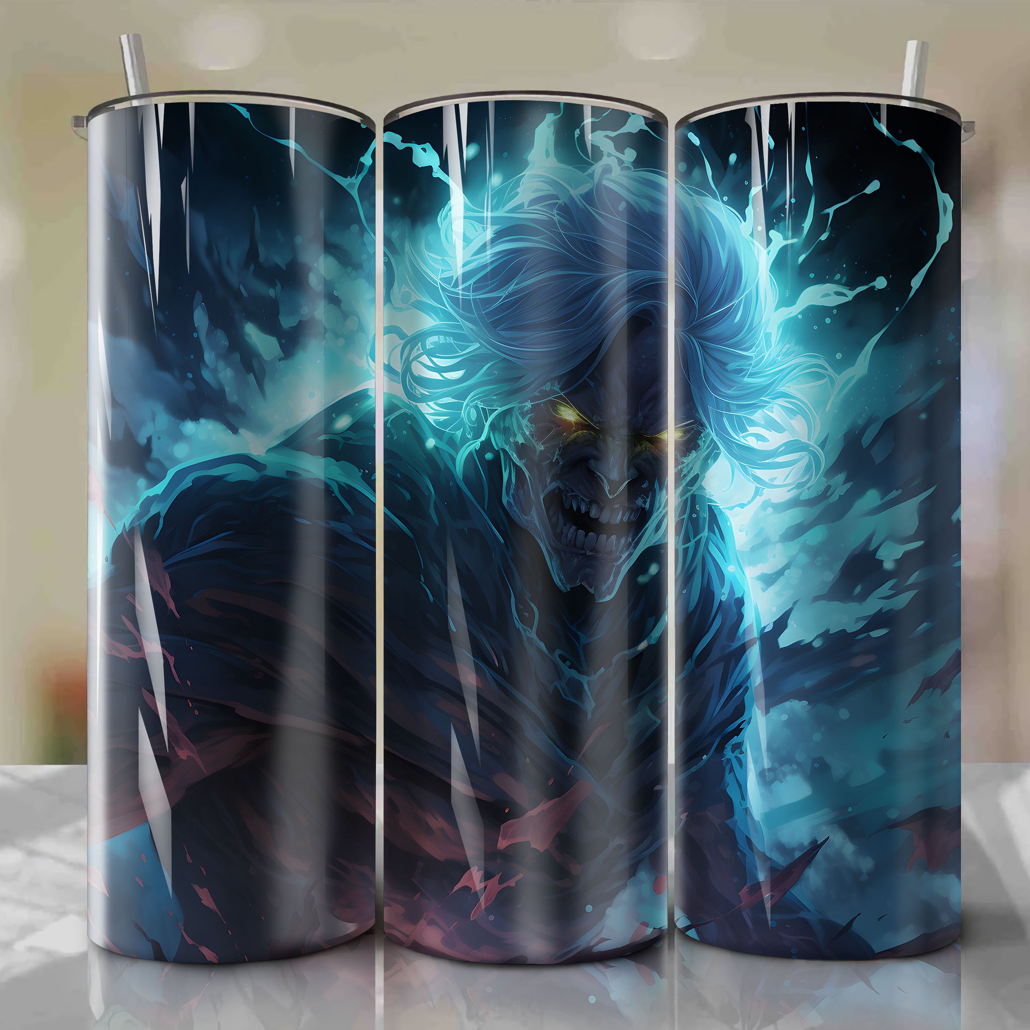 Rimuru Tempest from That Time I Got Reincarnated as a Slime | 20 oz Tumbler Wrap | Fantasy 3D Illustration