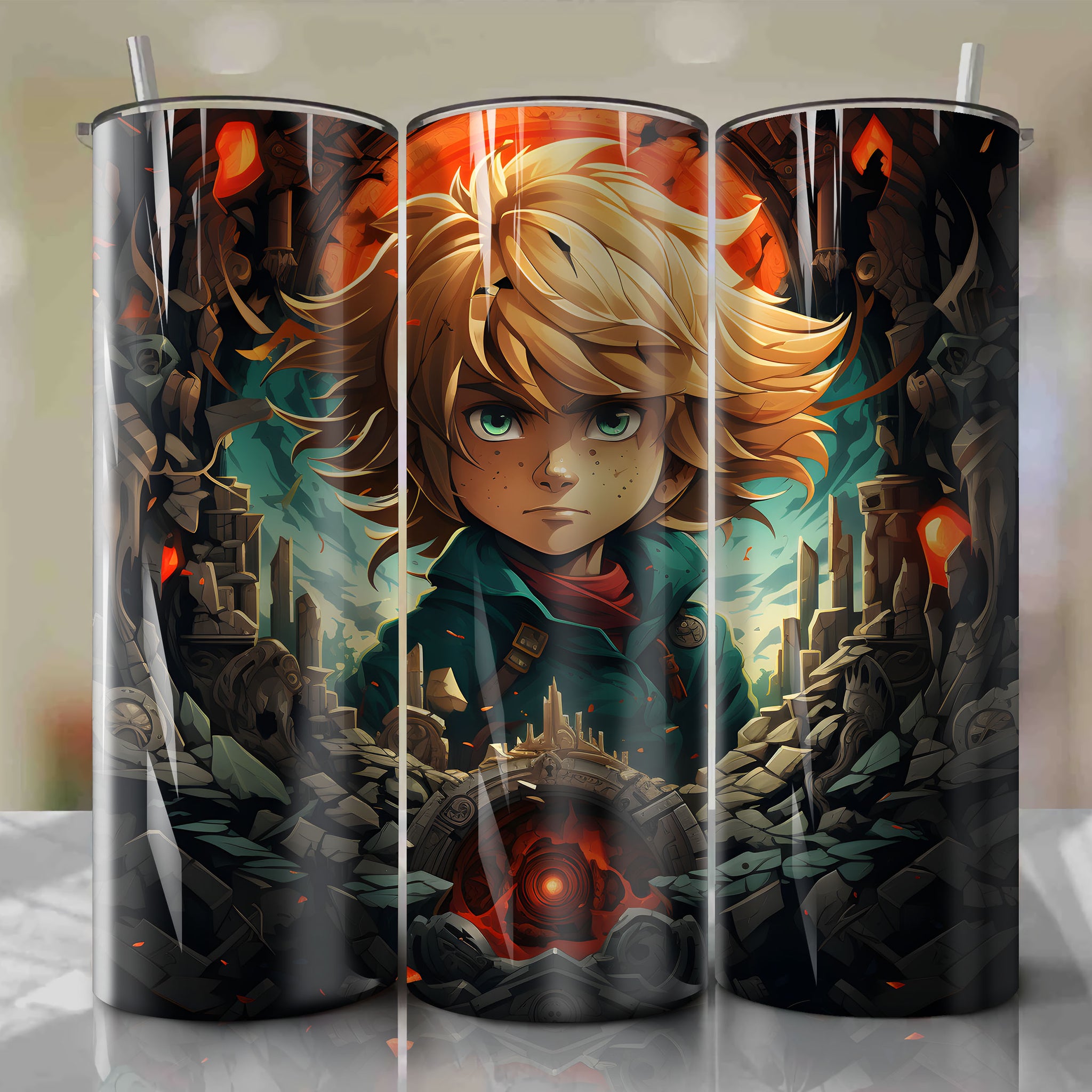 Meliodas from The Seven Deadly Sins - Thrilling 3D Demon King Tumbler Wrap