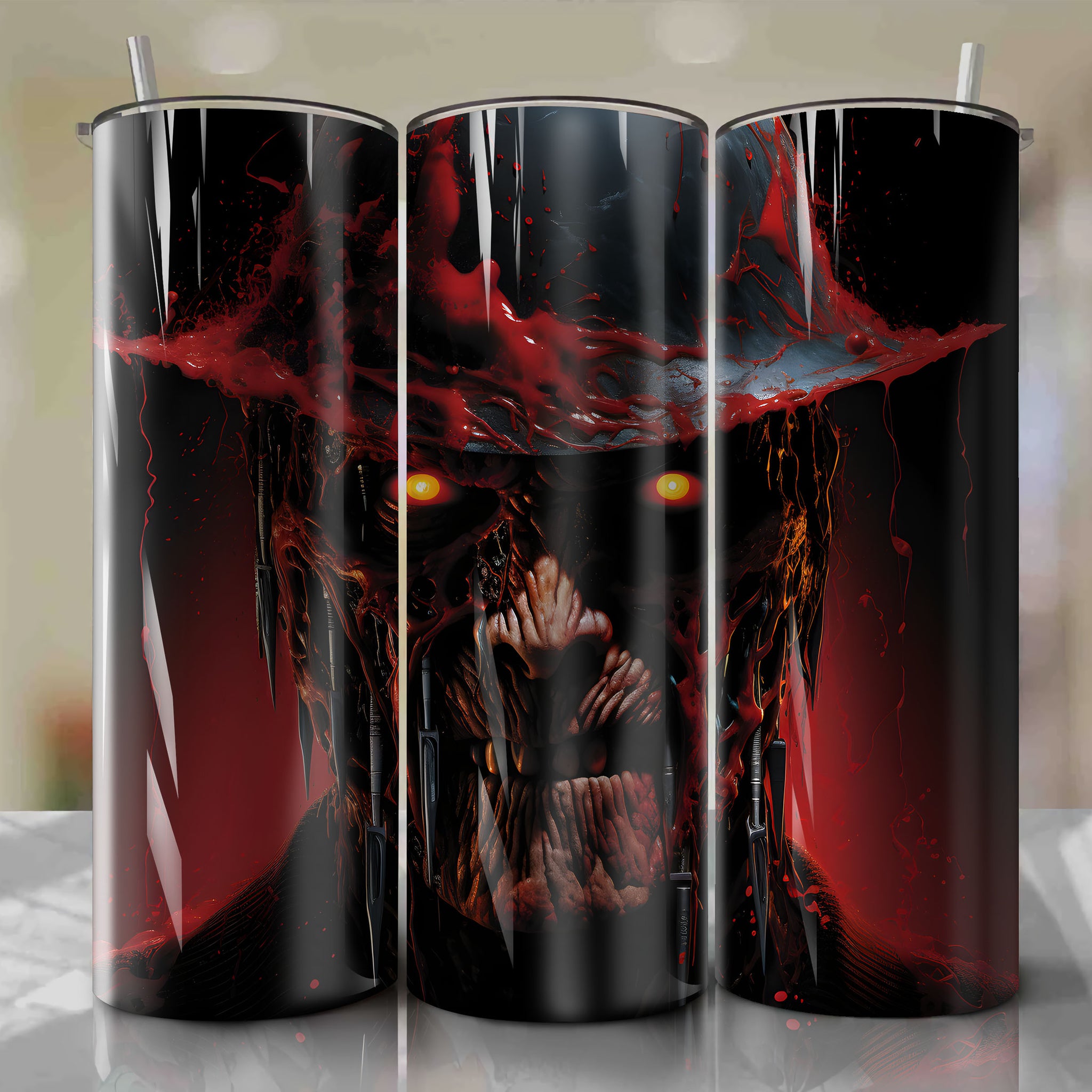 Freddy Krueger Tumbler Wrap - A Nightmare on Elm Street PNG Digital Product