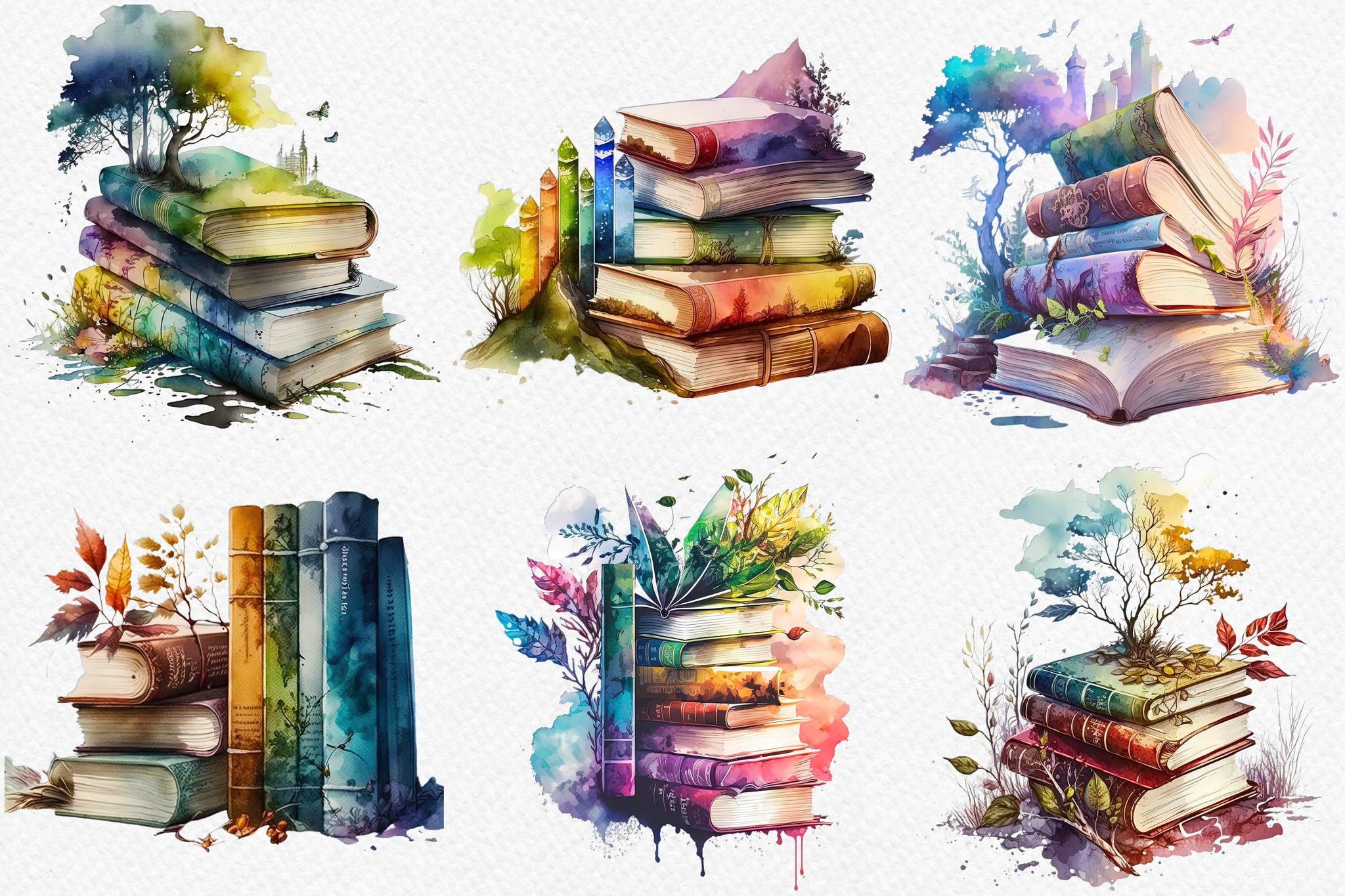 Watercolor Paints and Book Bundle