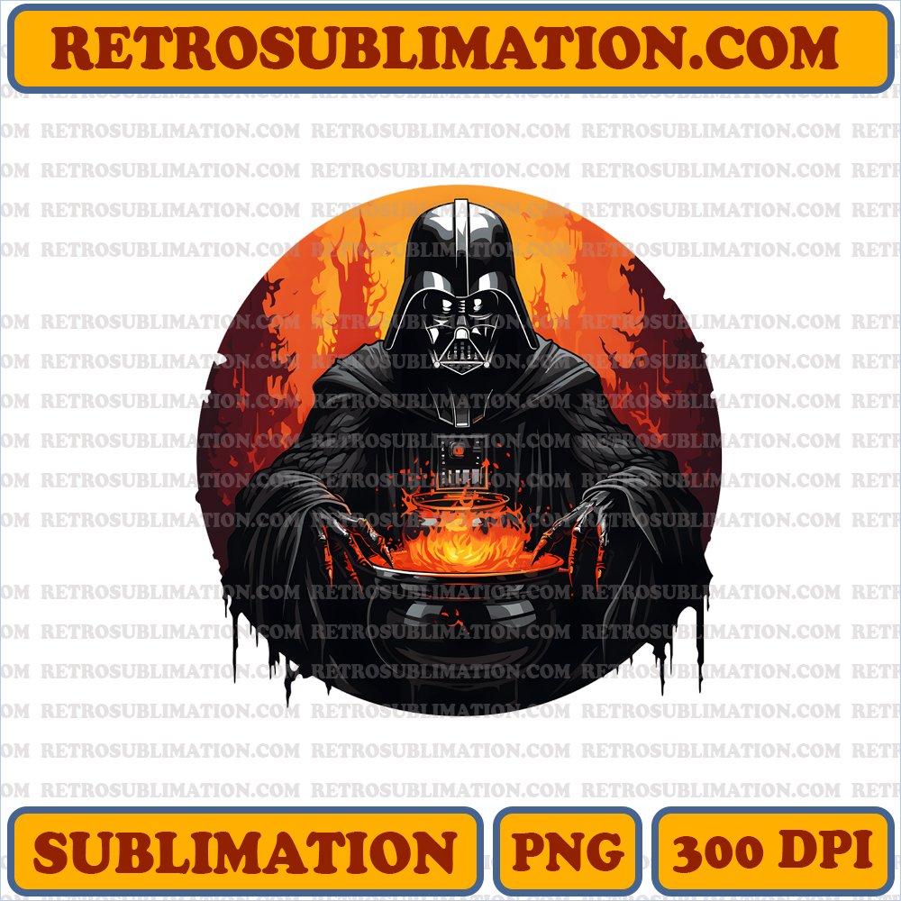 Darth Vader Cauldron - Brewing Sith Potion | Digital Download | Sublimation PNG
