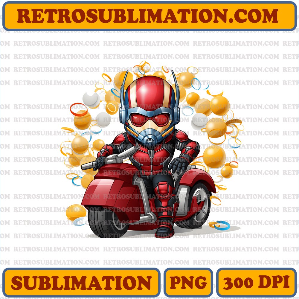 Tiny Ant-Man Thanksgiving Parade Toy Float - Creative Sublimation PNG Download
