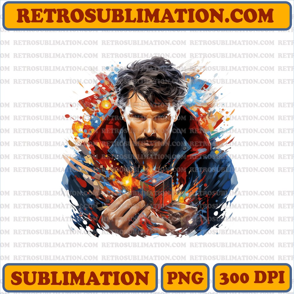 Christmas Doctor Strange - Marvel Sublimation PNG Digital Download
