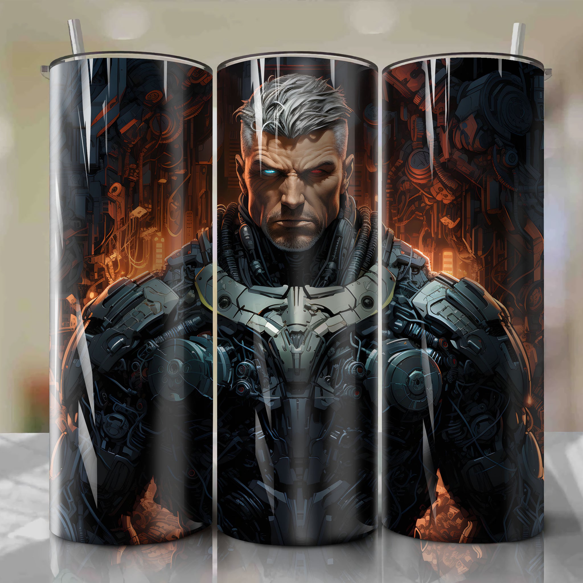 Resilient Cable (Nathan Summers) Emerges: Futuristic 20 Oz Tumbler Wrap
