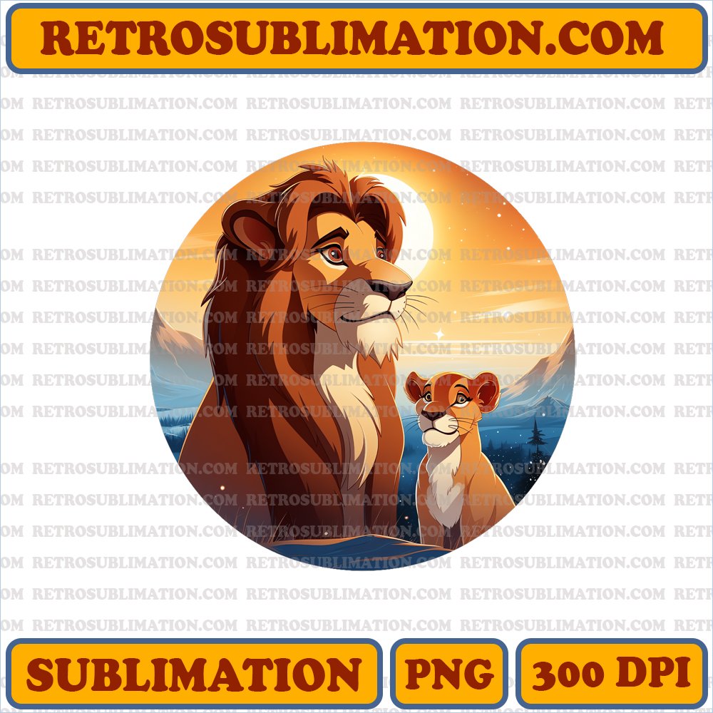 Mufasas Merry Christmas Lessons - Lion King Sublimation PNG Digital Download
