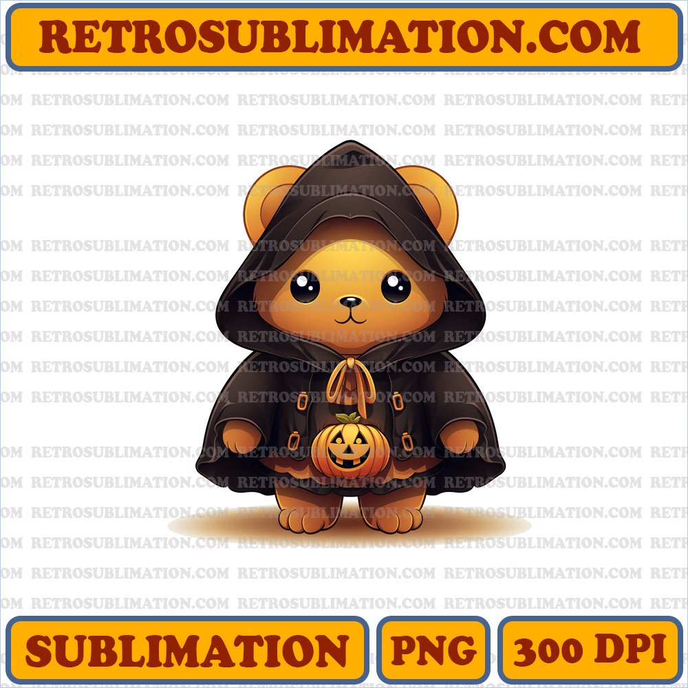 Chill Rilakkuma - Halloween Digital Download - Sublimation PNG
