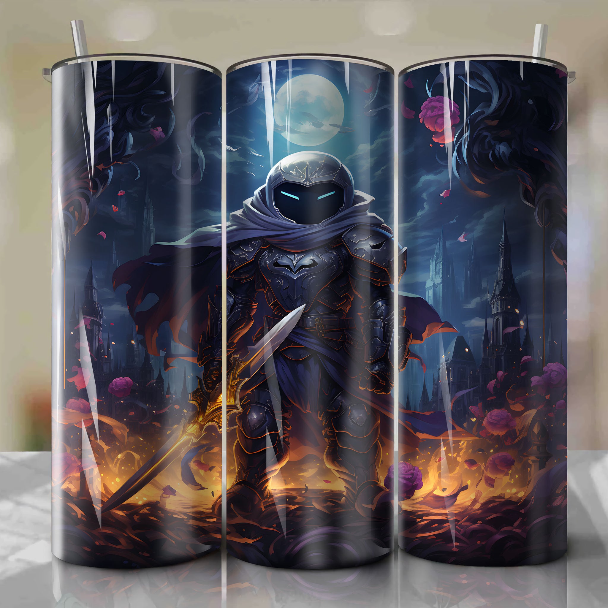 Meta Knight 20 Oz Tumbler Wrap - Capture the Mysterious and Heroic Essence
