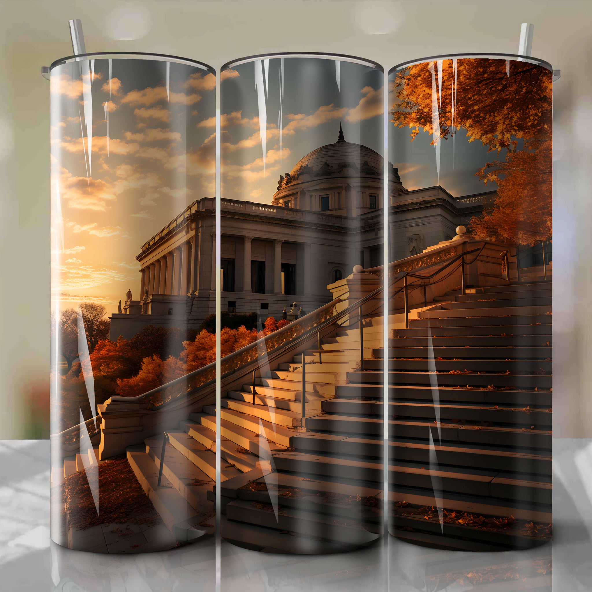 Autumn Golden Hour at The Met: Low ISO & f/16 Aperture Tumbler Wrap
