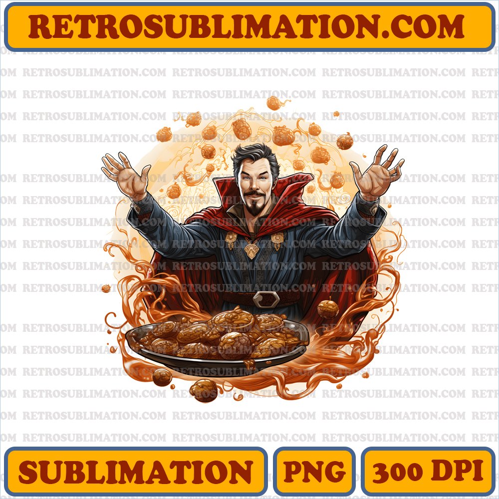 Doctor Strange Thanksgiving Cloak of Levitation Digital Download - Sublimation PNG Graphic
