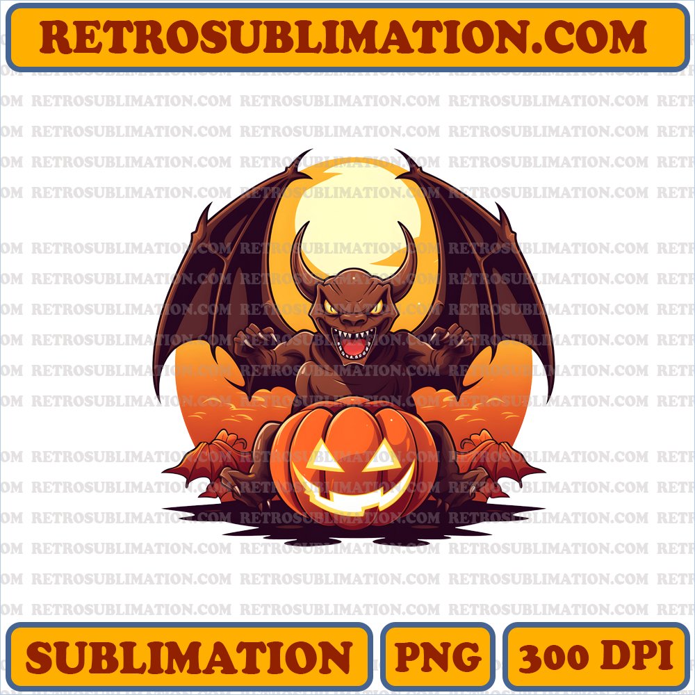 Playful Charizard PNG Digital Download - Halloween Bootleg Style
