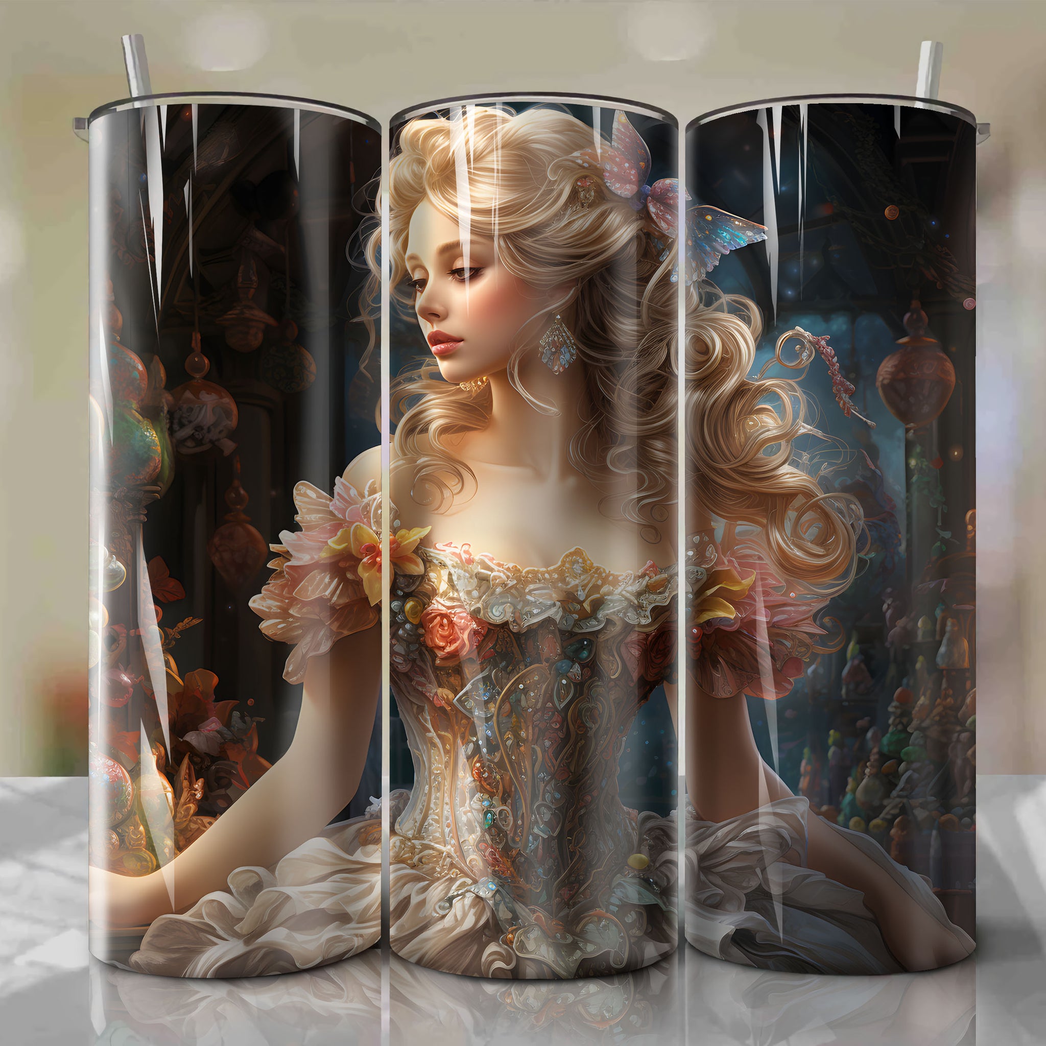 Sugar Plum Fairy - Grace and Elegance in the Land of Sweets - Tumbler Wrap
