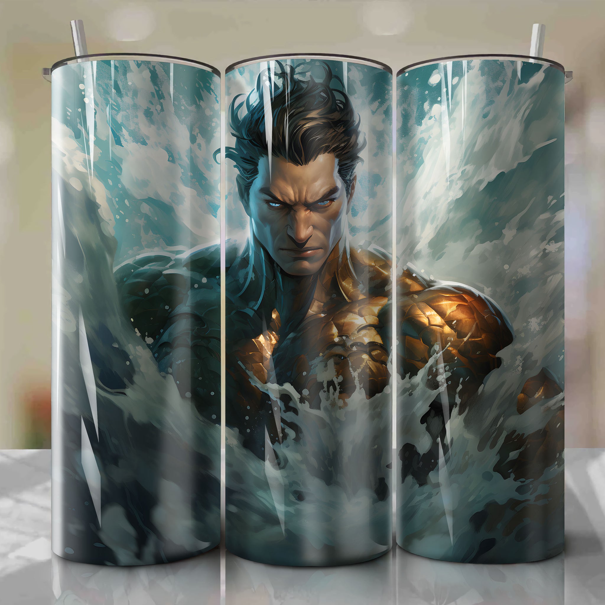 Namor: The Atlantean King Rises - A Captivating 20 Oz Tumbler Wrap
