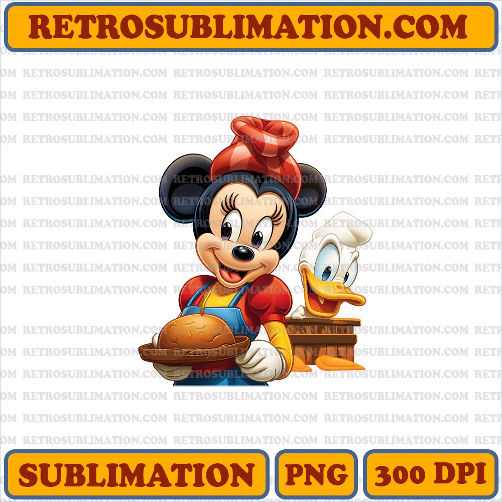 <
Minnie's Turkey Time -
Thanksgiving Sublimation PNG Digital Download
