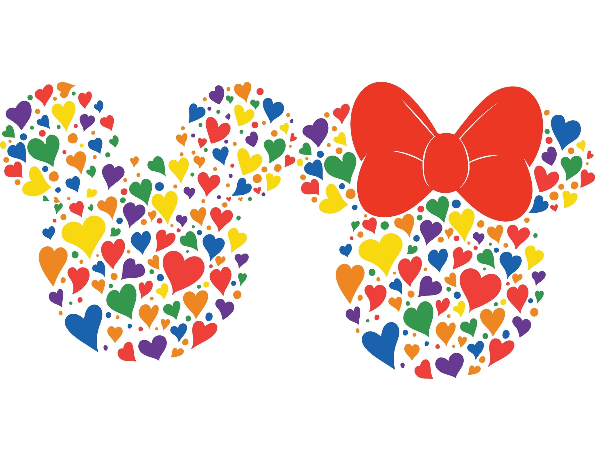 Download Disney Valentine Hearts With Mickey And Minnie Wallpaper