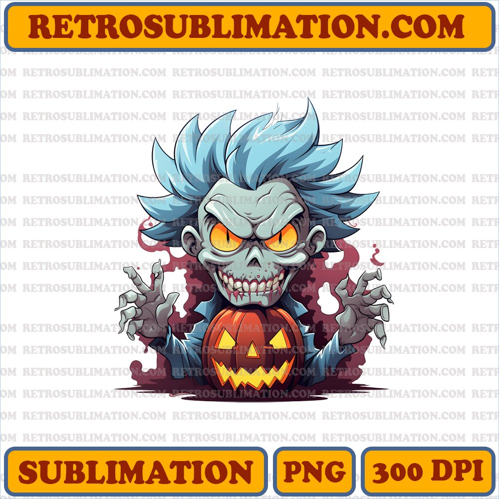 Amused Rick Sanchez Halloween Creature - Digital Download PNG
