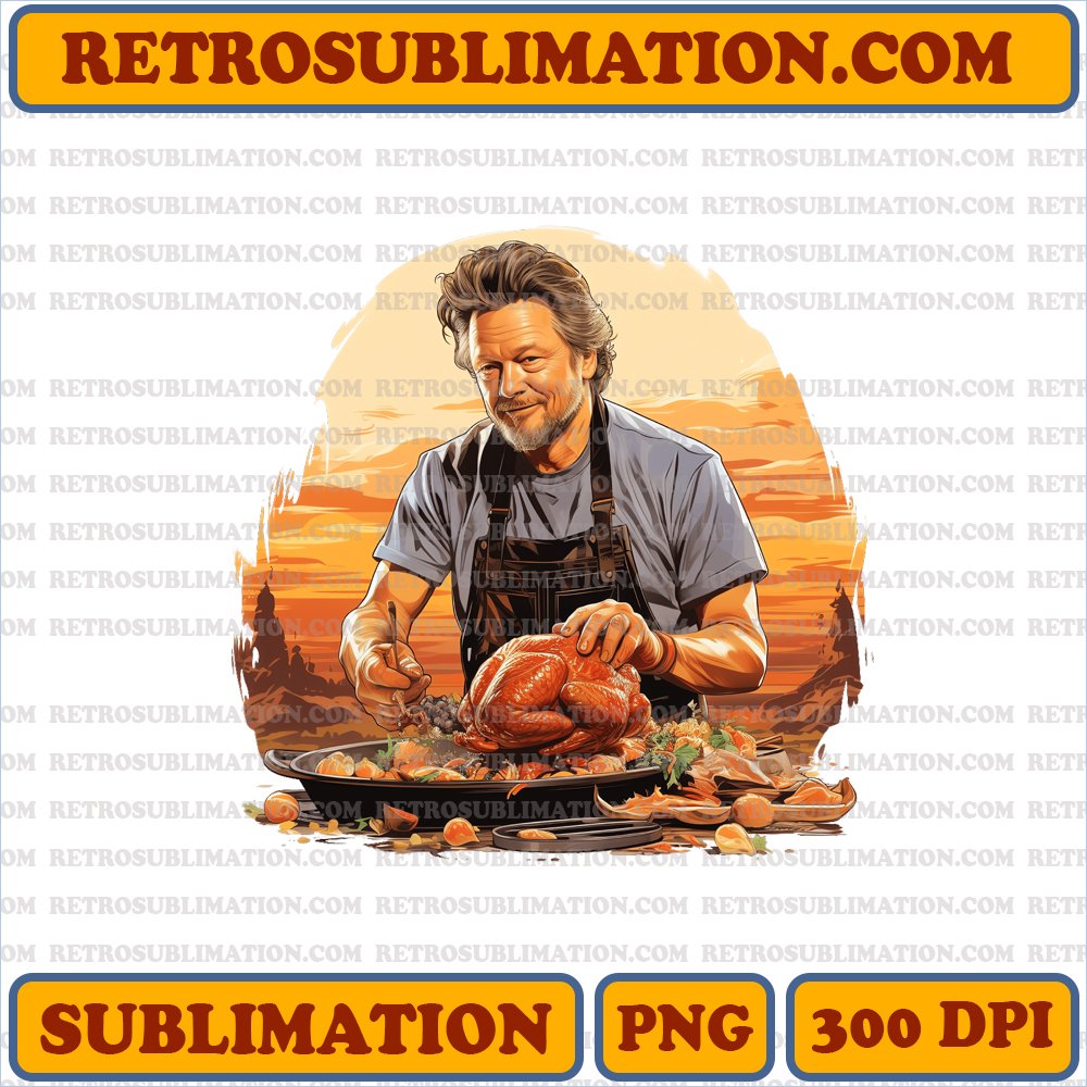 Thanksgiving Blake Shelton - Bootleg Style - Festive Sublimation PNG
