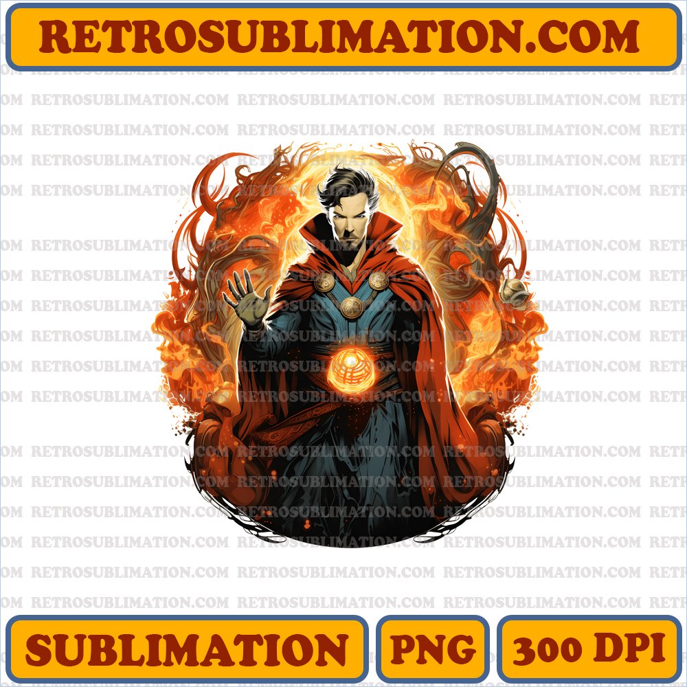 Doctor Strange Seal Portal to Spooky Dimension - Halloween PNG Digital