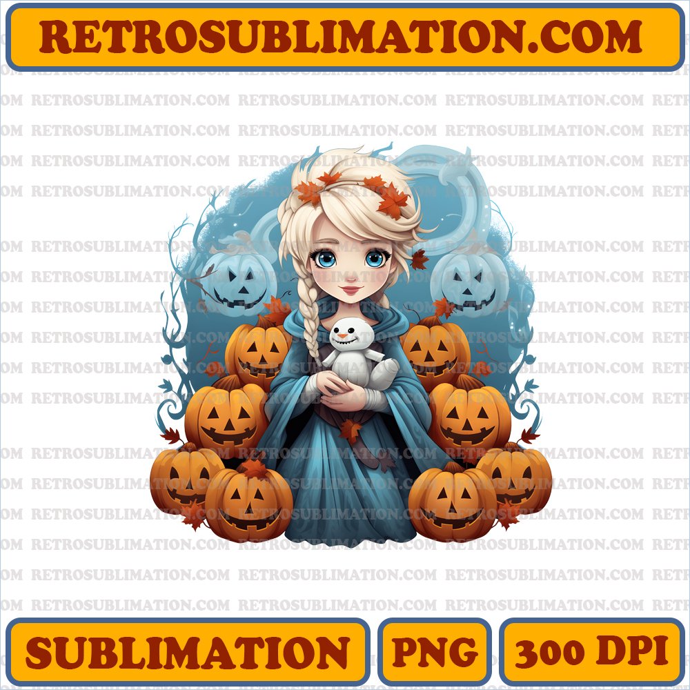 Magical Elsa - Snowman Sublimation PNG Digital Download
