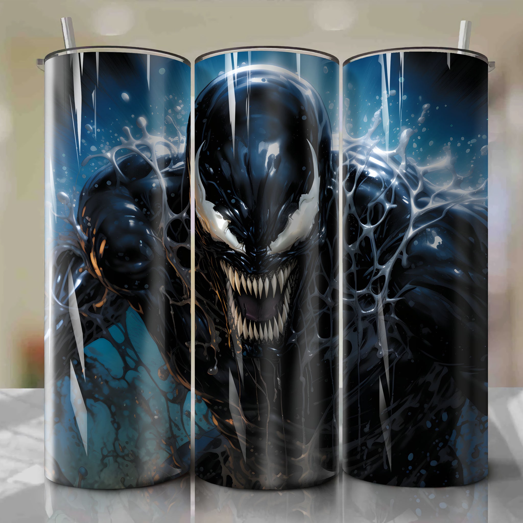 20 Oz Tumbler Wrap - A Dark and Primal Venom Artwork Collaboration
