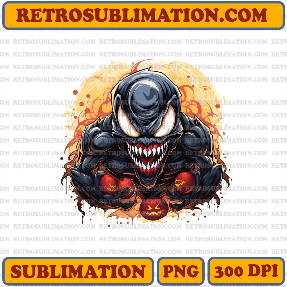 <Halloween> Venom - Bootleg Style Sublimation PNG Digital Download
