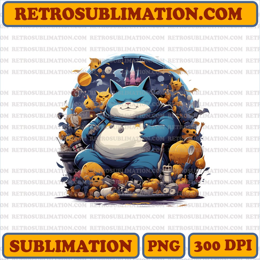 Snorlax Dreamland - Chaos-Free Halloween Sublimation PNG Download
