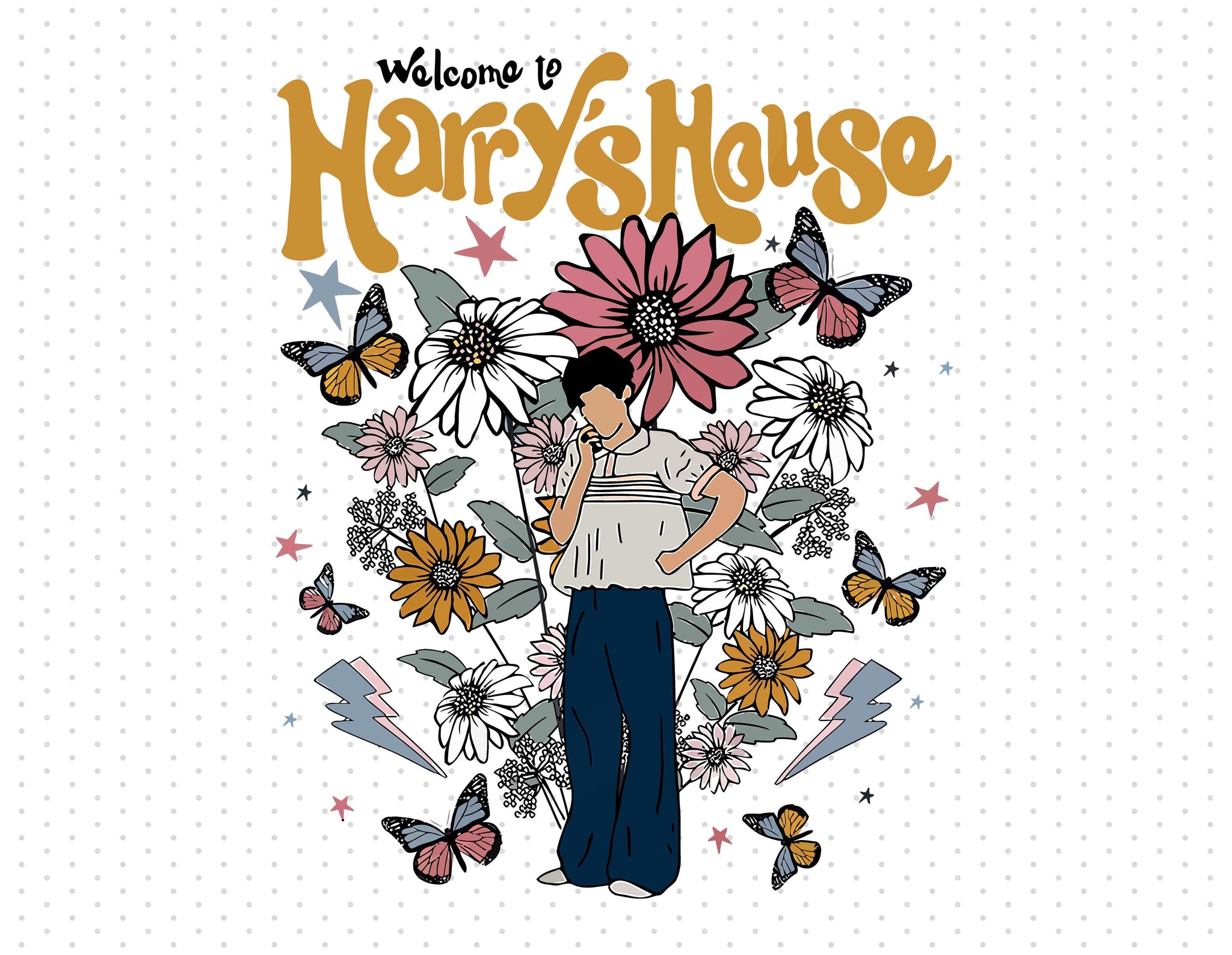 Welcome To Harry's House - Harry Styles - Sublimation PNG - Instant Download