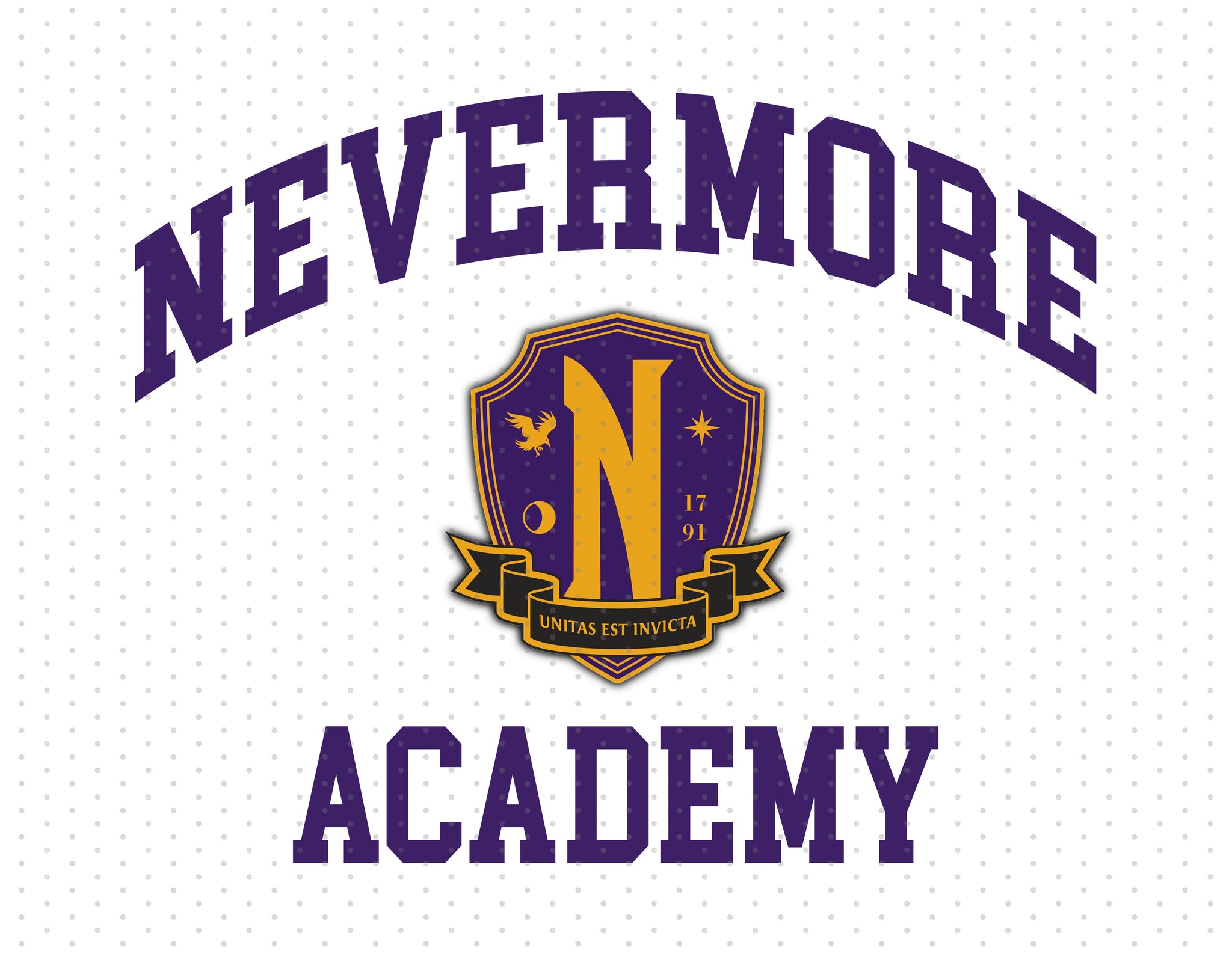 Nevermore Academy Wednesday Addams Sublimation PNG