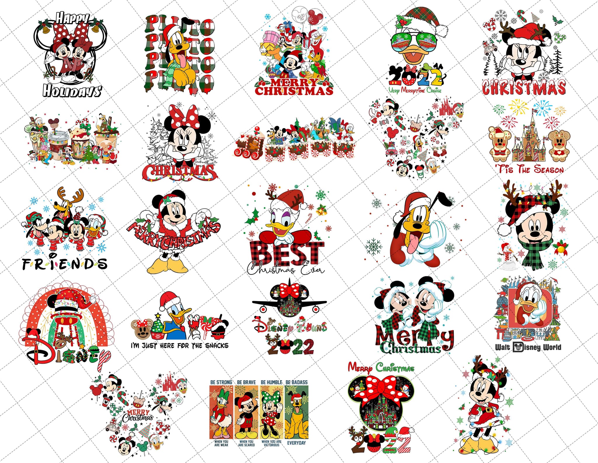 Bundle 175+ Files Mickey Mouse And Friends Surprise Christmas Png, Fam