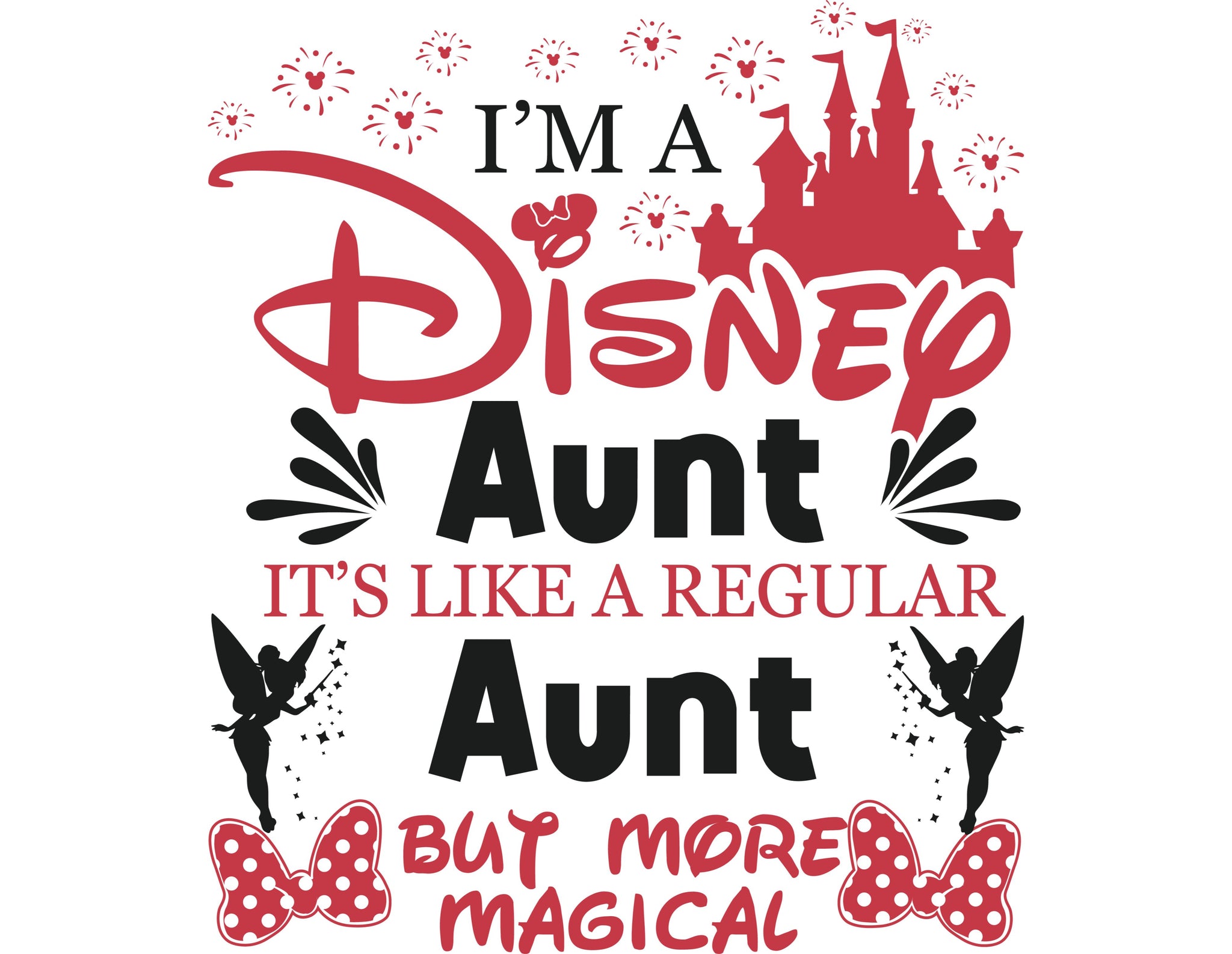 Disney Aunt  SVG - Instant Download