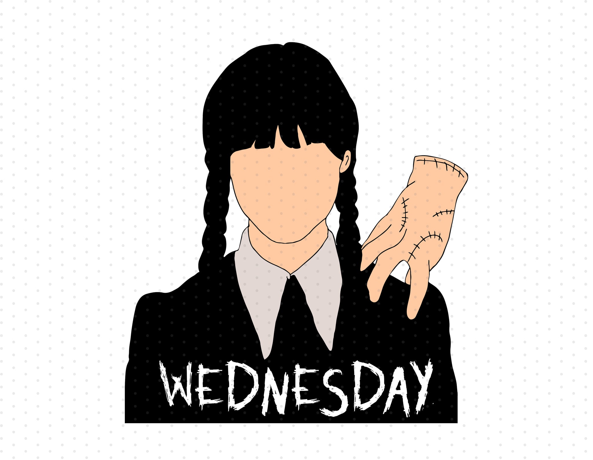 Wednesday Addams Sublimation PNG
