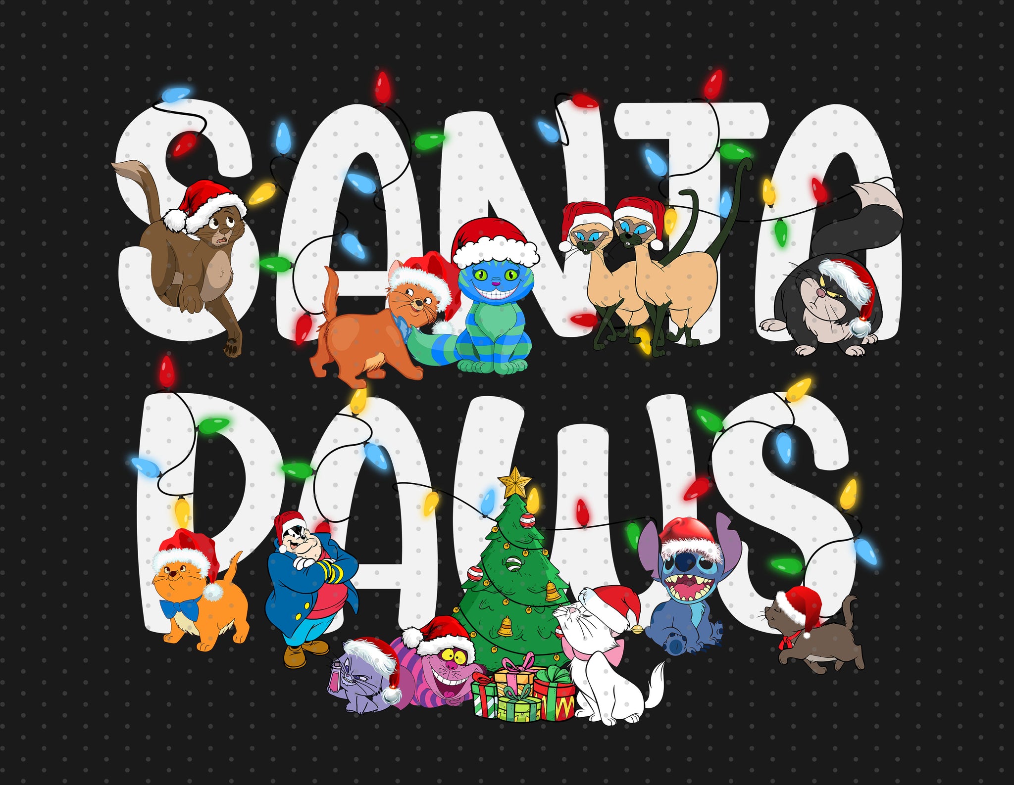 Stitch - Christmas - Sublimation PNG - Instant Download