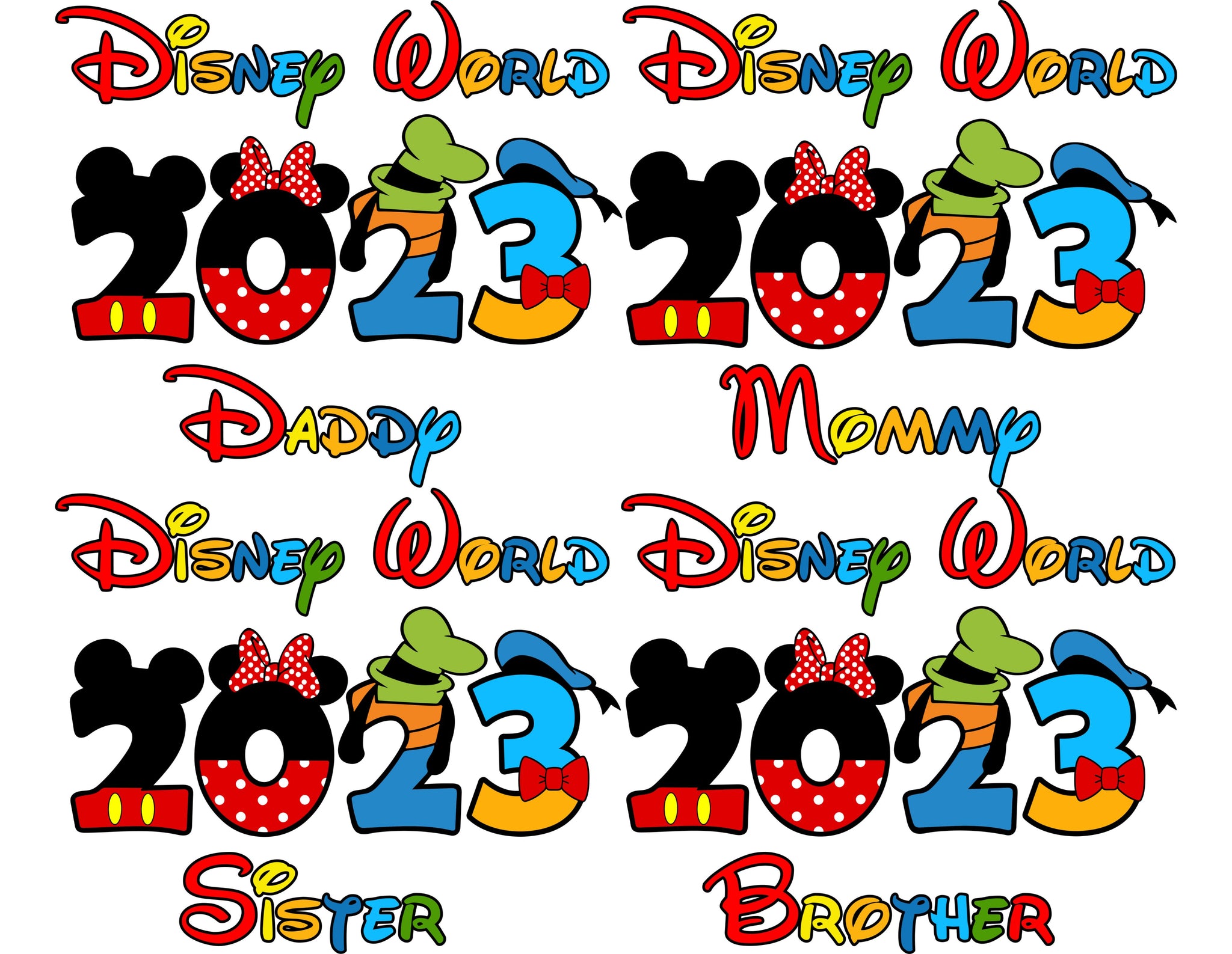 Disney World 2023 Bundle SVG, Family Svg, Magical Kingdom Svg, Family Trip Svg, Family Trip 2023 Svg, Vacay Mode Svg, Best Day Ever Svg