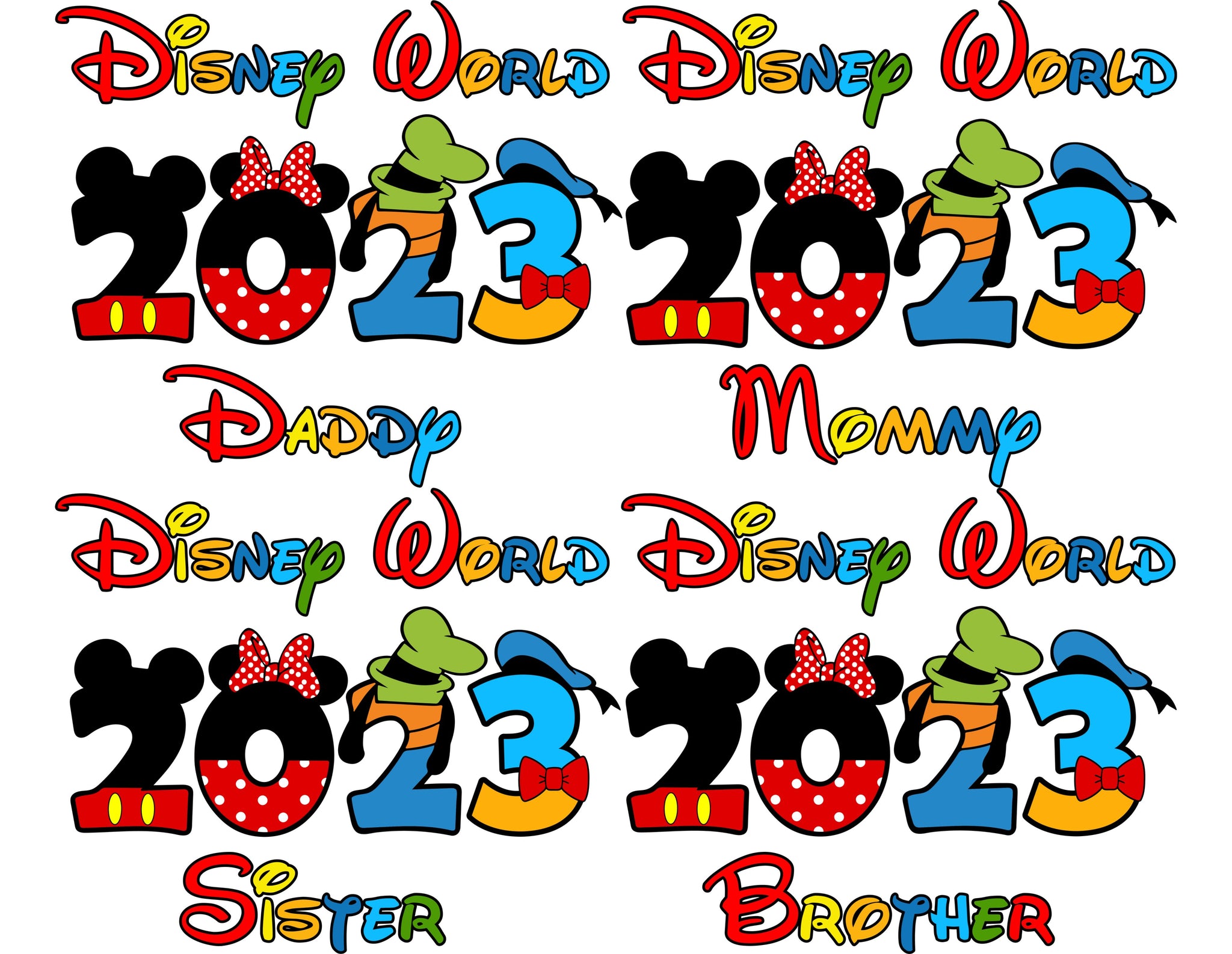 Disney World 2023 Bundle SVG, Family Svg, Magical Kingdom Svg, Family
