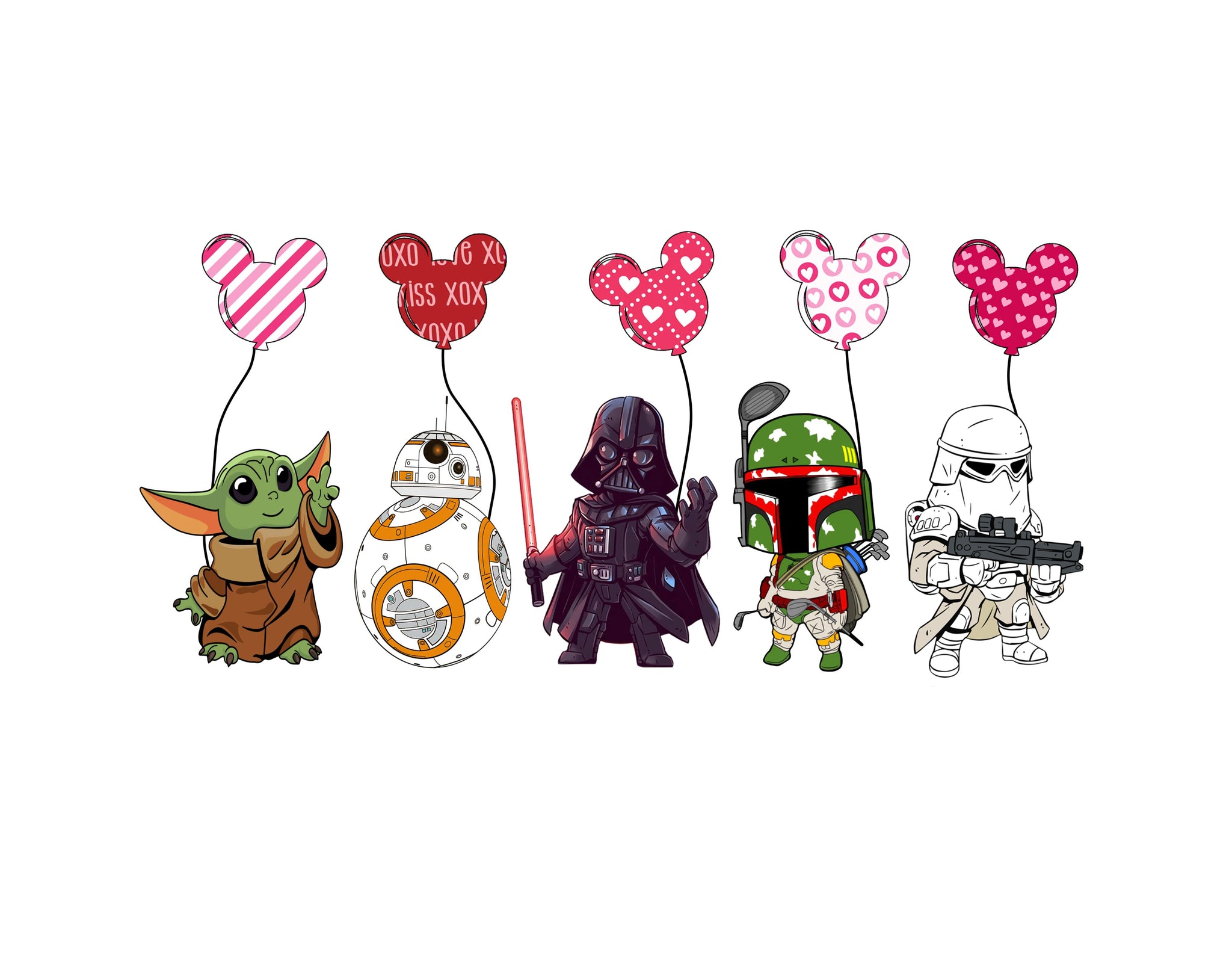 Happy Valentine's Day - Star Wars PNG File - Instant Download