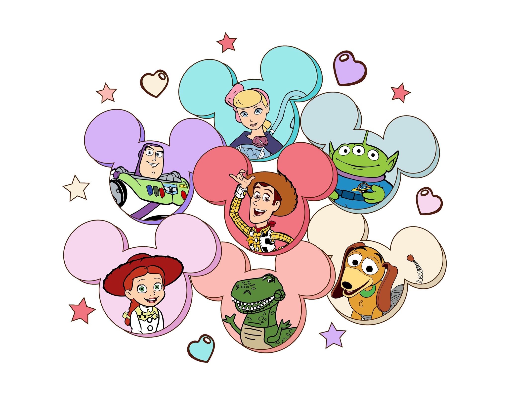 Toy Story Chocolate Candy Valentine's Day PNG - Instant Download