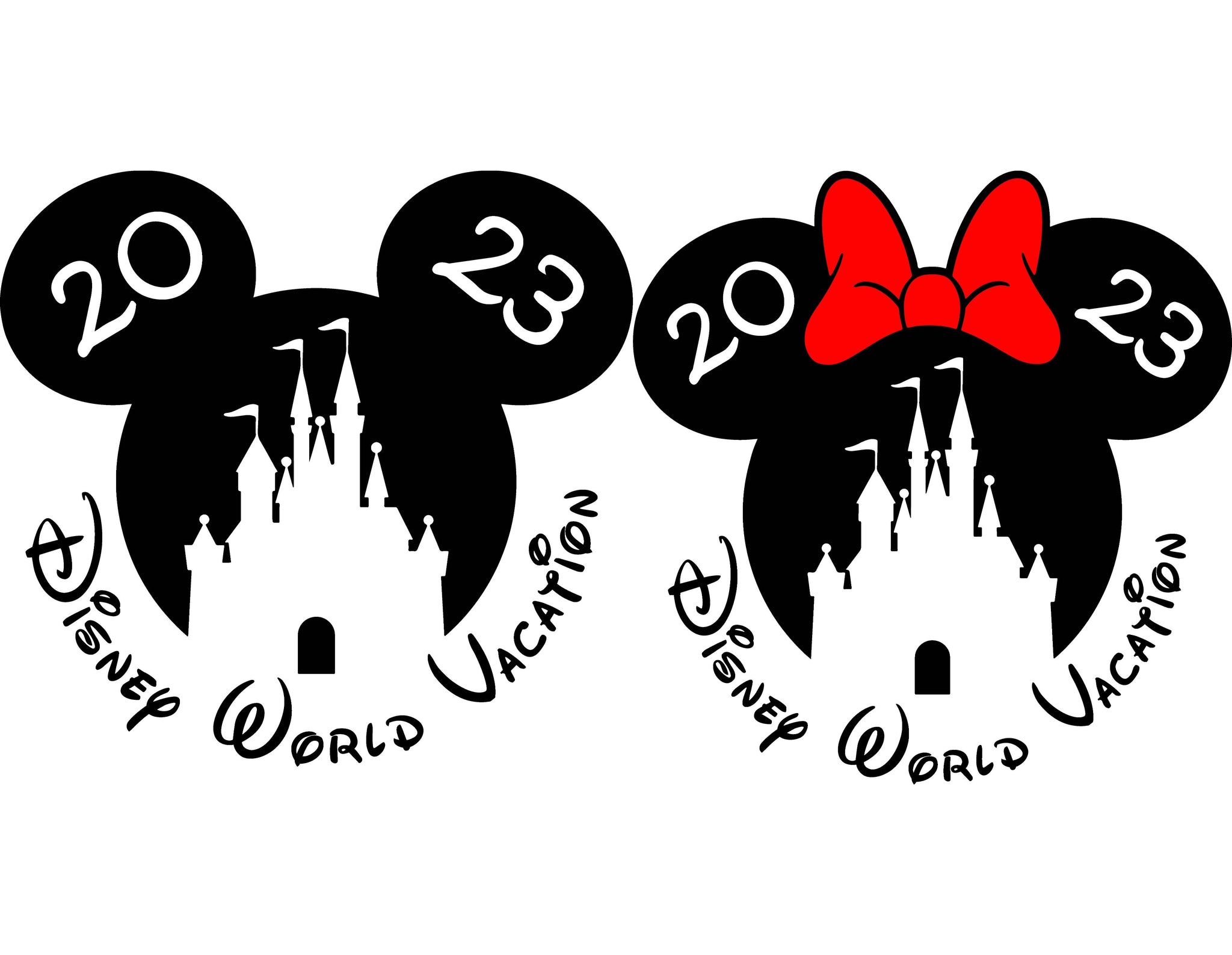 Bundle Disney World Vacation 2023  SVG - Instant Download